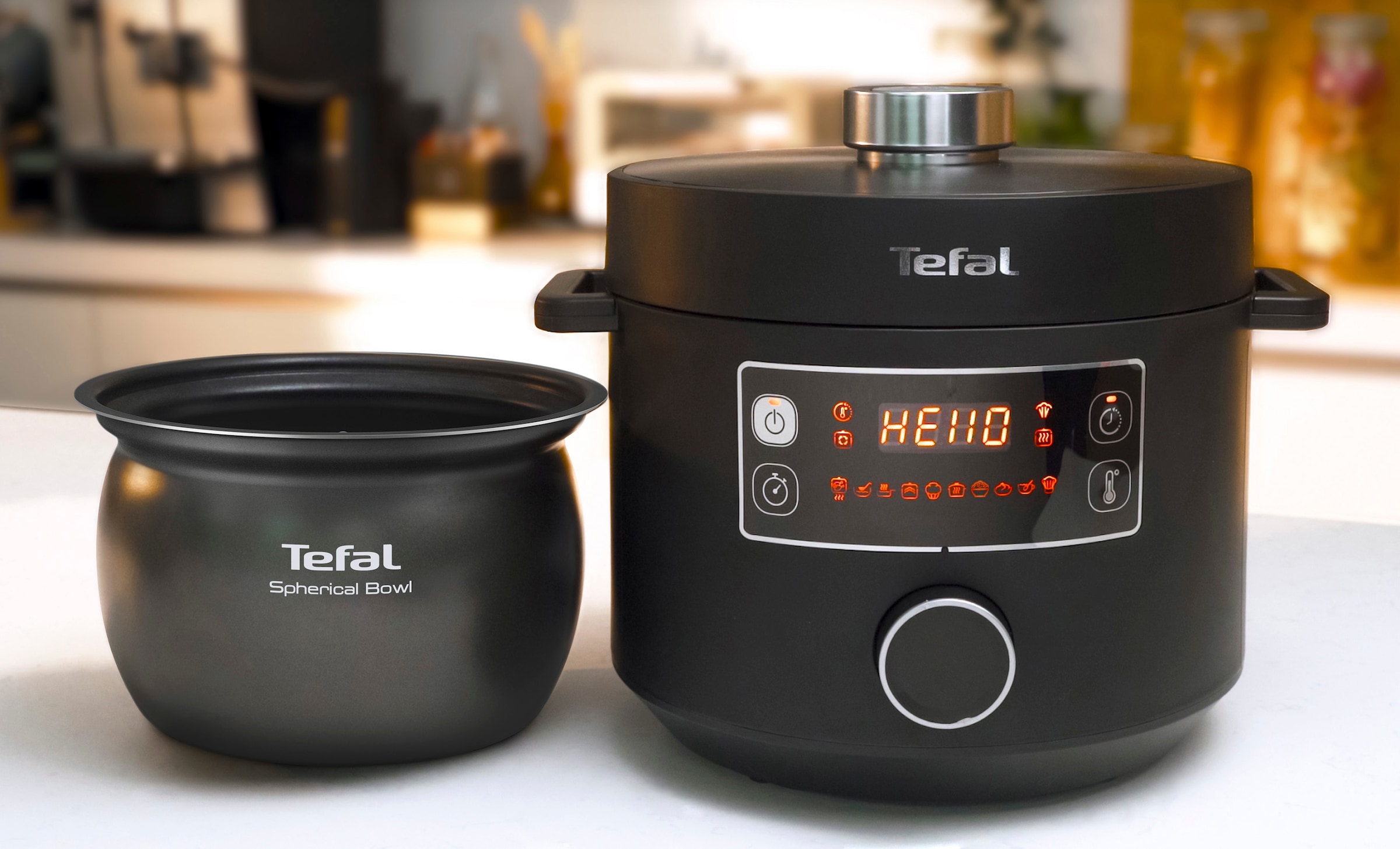 Tefal Multikocher »CY7548 Turbo Cuisine«, elektrischer Schnellkochtopf, 10 automatische Programme, vielseitig