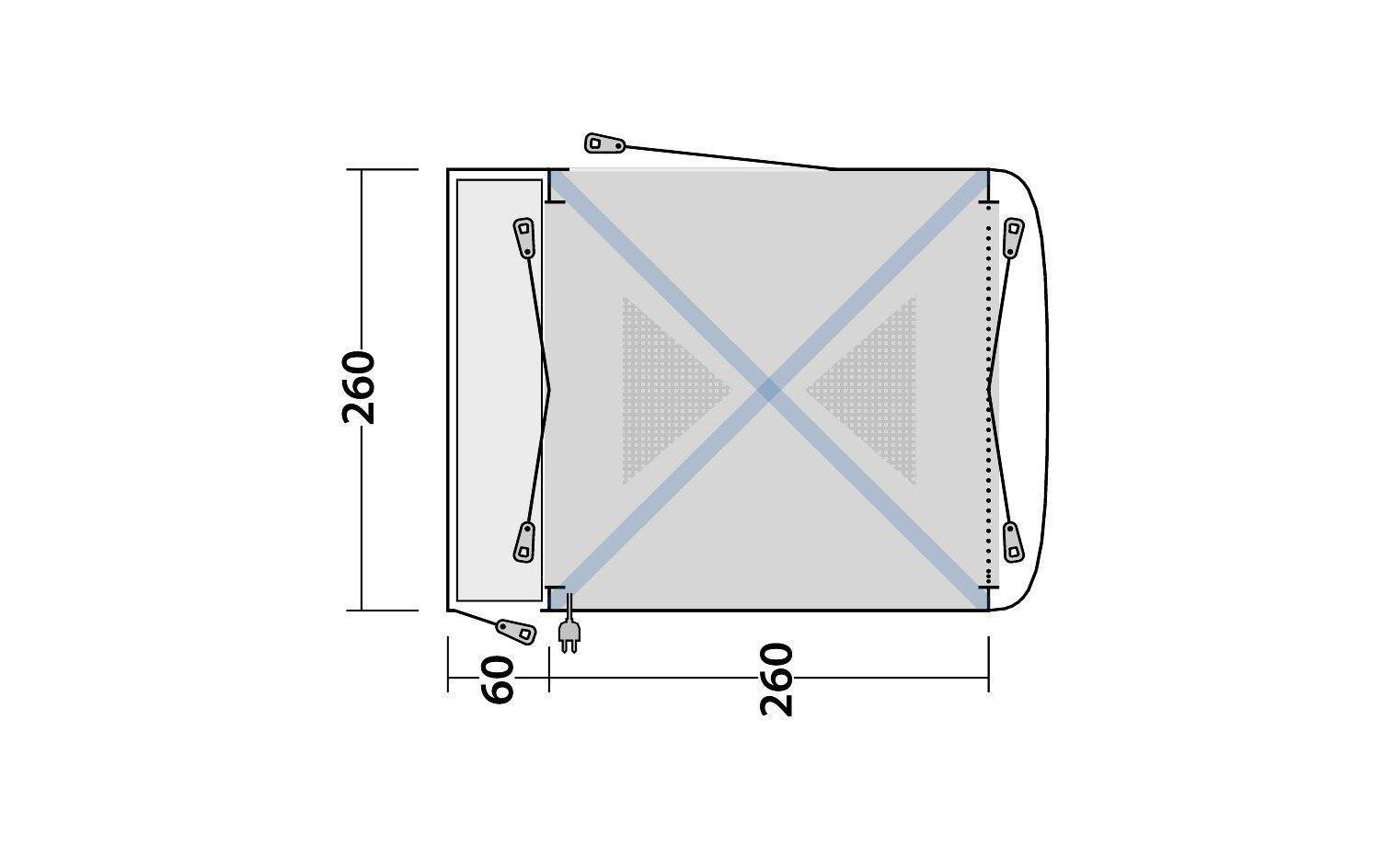 Outwell Vorzelt »Milestone Shade Air«