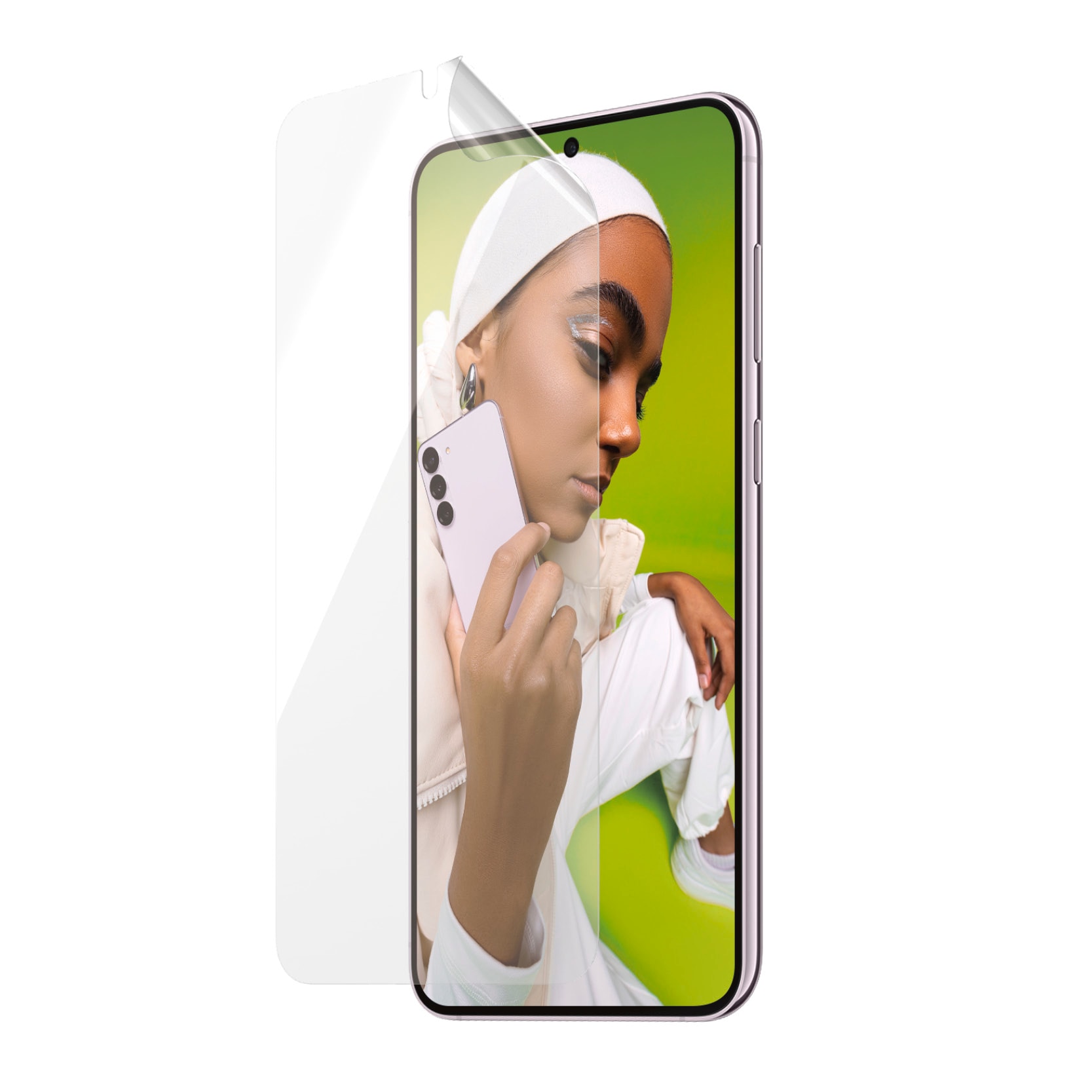 PanzerGlass Displayschutzfolie »Matrix Ultra Wide Fit Screen Protector«, für Samsung Galaxy S24+, Displayschutz, stossfest, kratzbeständig