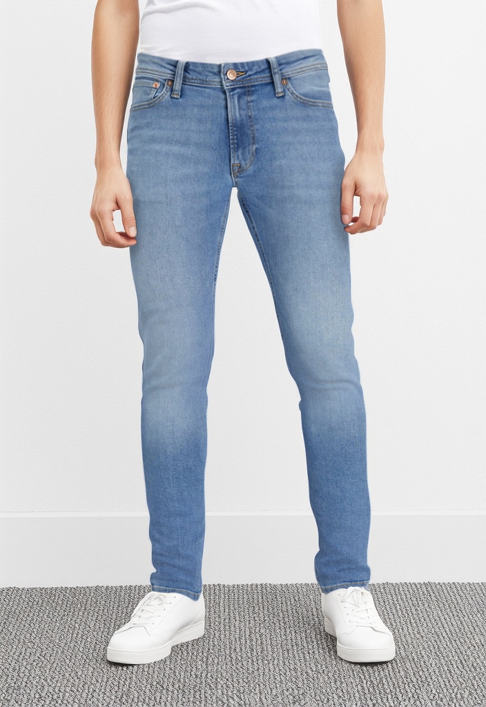 Jack & Jones Skinny-fit-Jeans »JJILIAM Skinny Jeans mit Used-Waschung für schlanke Silhouette« Abriebeffekte, modisch, skinny fit, Baumwollmischung