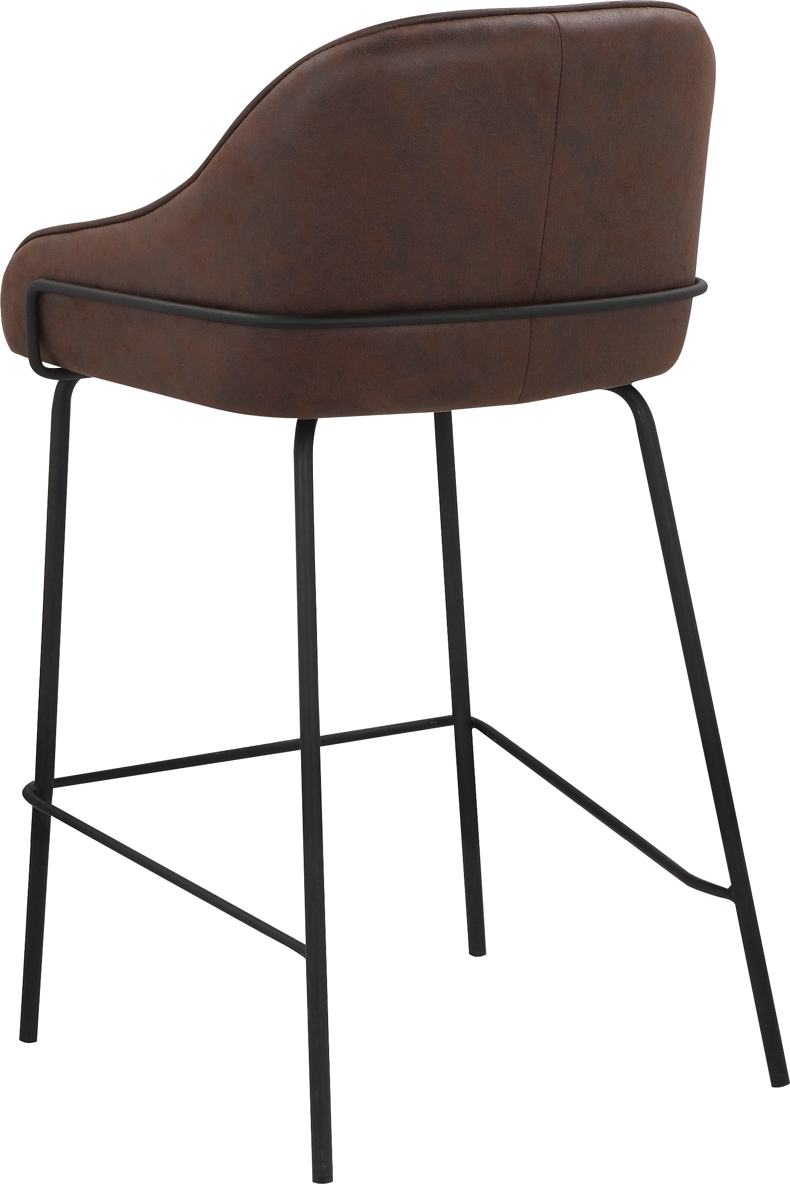 Leonique 4-Fussstuhl »Puant«, 2 St., Luxus-Microfaser, mit Stoff aus Polyester/recyceltem Polyester, Sitzhöhe 65 cm