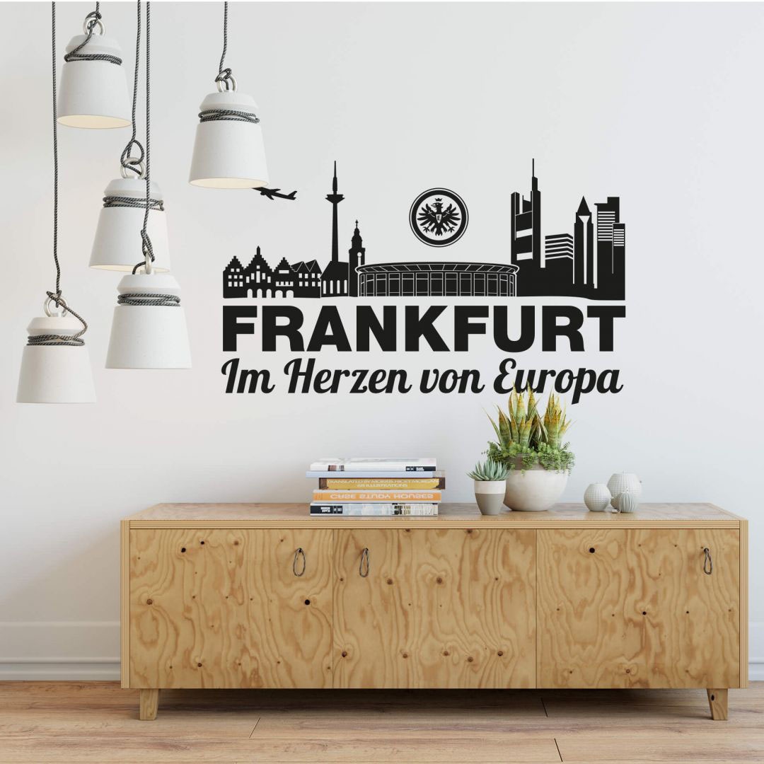 (1 | Eintracht Frankfurt Wandtattoo »Fussball bestellen online Skyline«, Wall-Art Jelmoli-Versand St.)