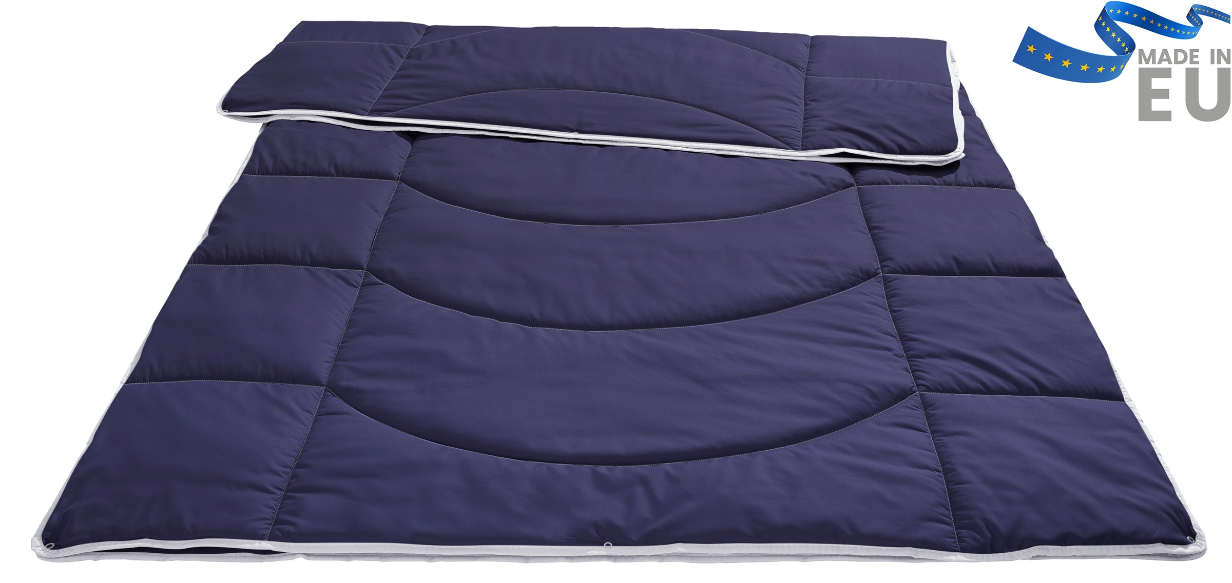 OTTO home Microfaserbettdecke "Microlux, Bettdecke 135x200 cm und Übergrößen bis 240x220cm" 4-Jahreszeiten Füllung Feuchtigkeitsregulierende 3D Klimafaser (Polyester) 1 Stk. tlg. fest versteppter Bezug - keine Bettwäsche nötig, Sommer, Winter