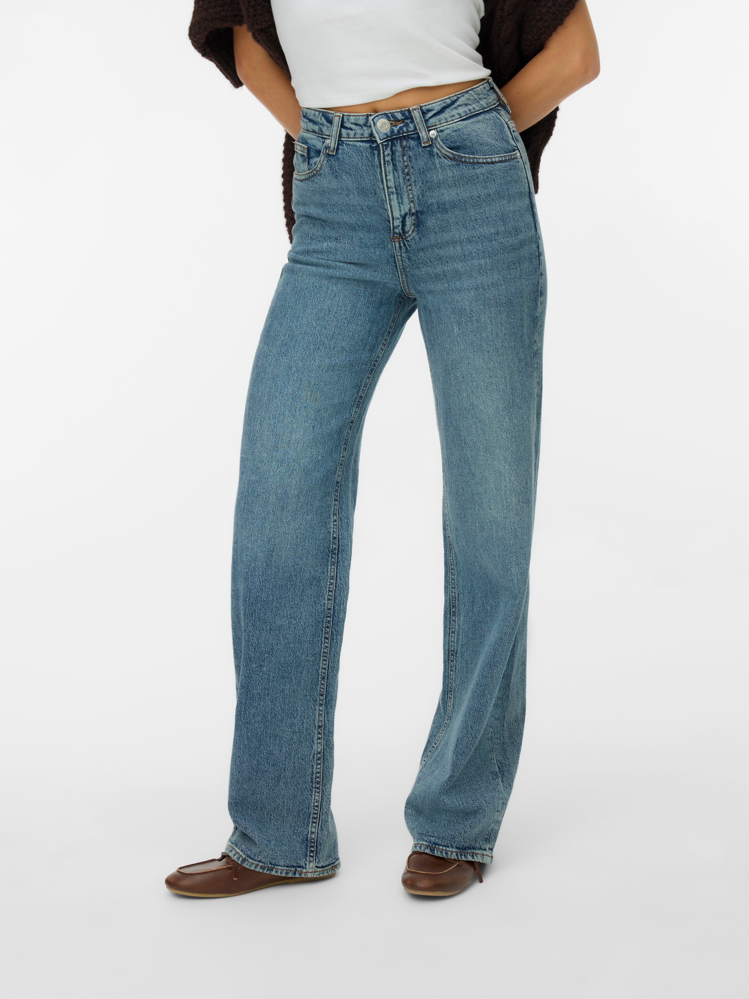 Vero Moda High-waist-Jeans »VMTESSA HR WIDE JEANS RA394 GA NOOS«