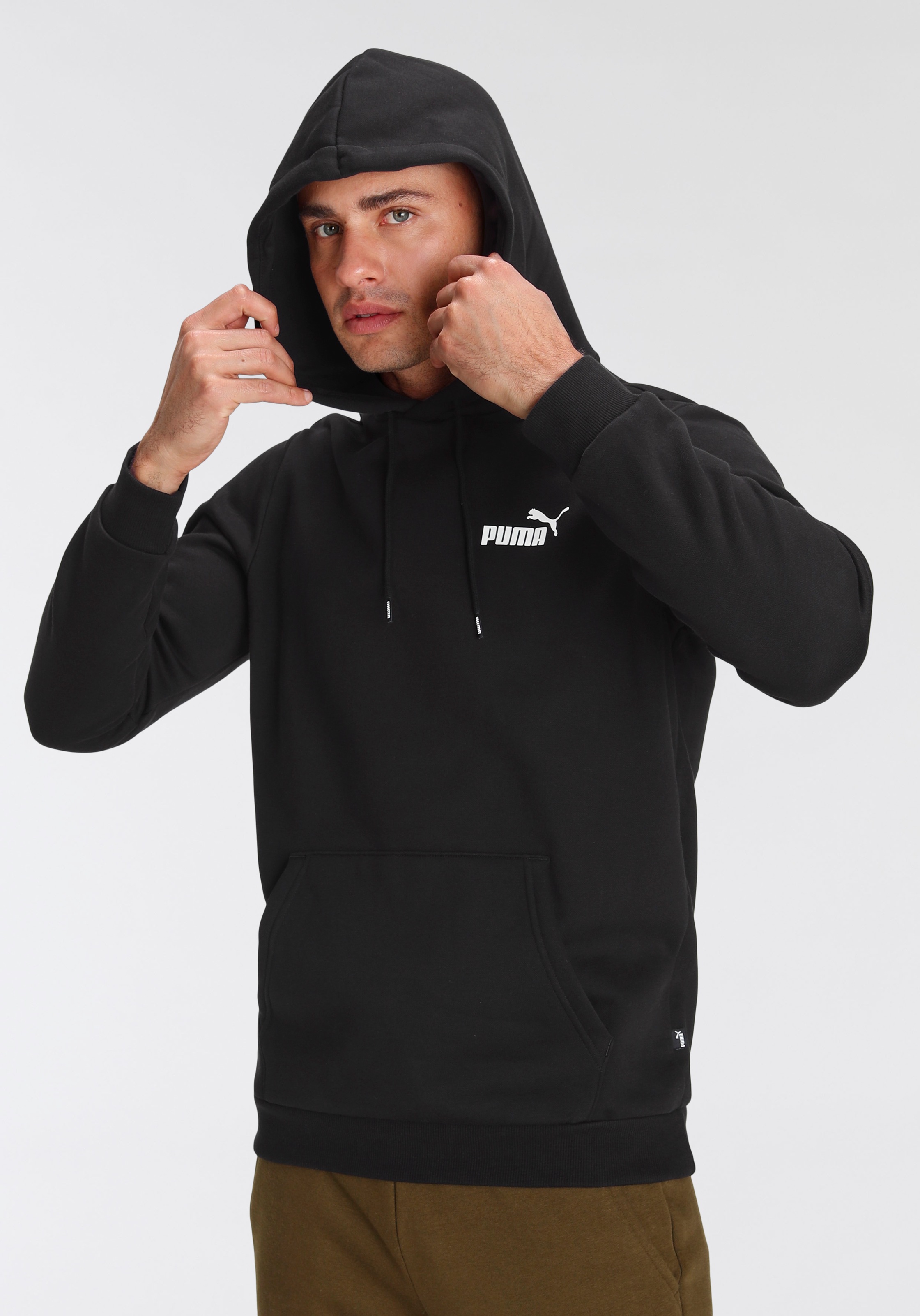 PUMA Kapuzensweatshirt »ESS SMALL LOGO HOODIE FL«, mit Kängurutasche, Regular Fit