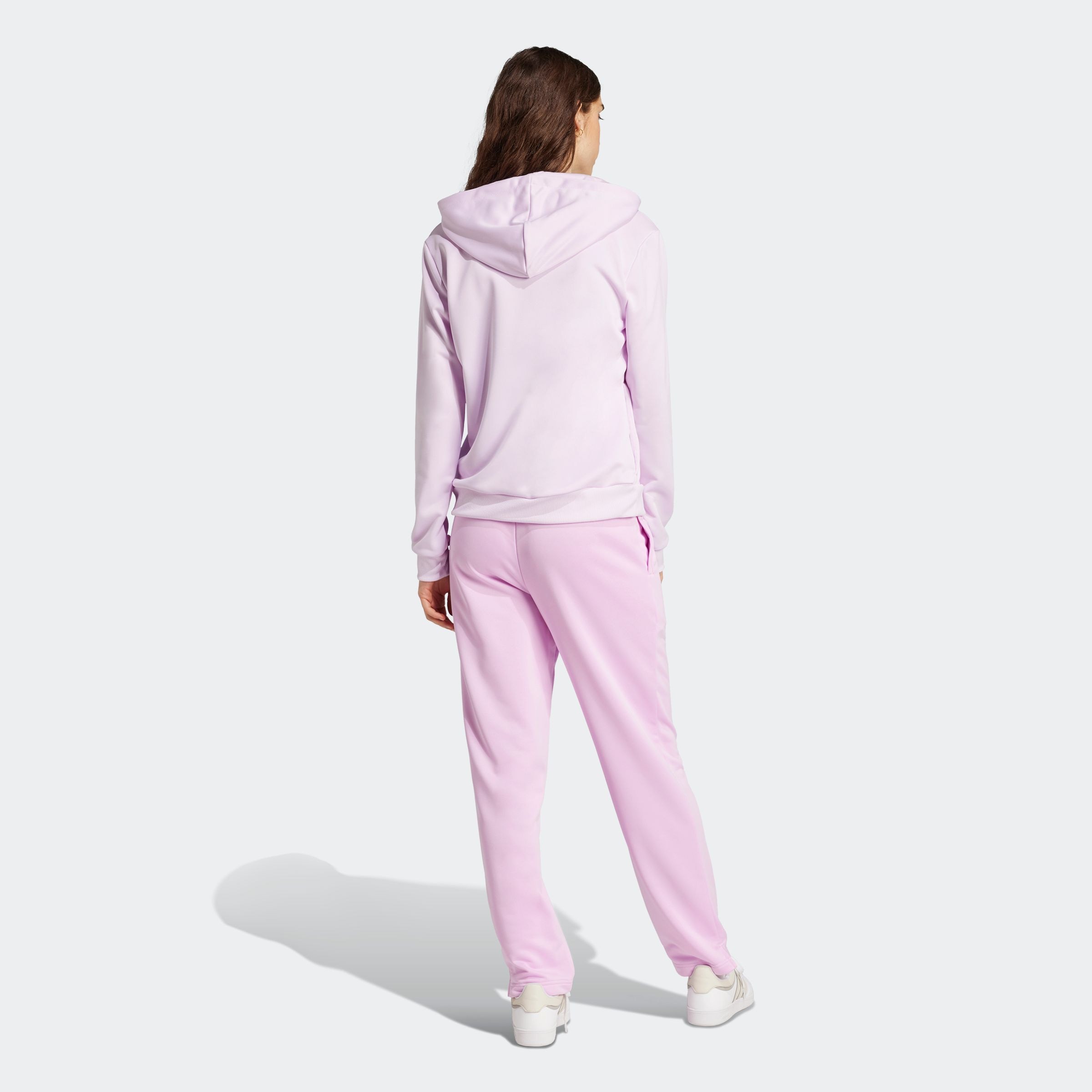 adidas Sportswear Trainingsanzug »W LINEAR TS«, (2 tlg.), Trainingsjacke mit Kapuze, Tracksuit