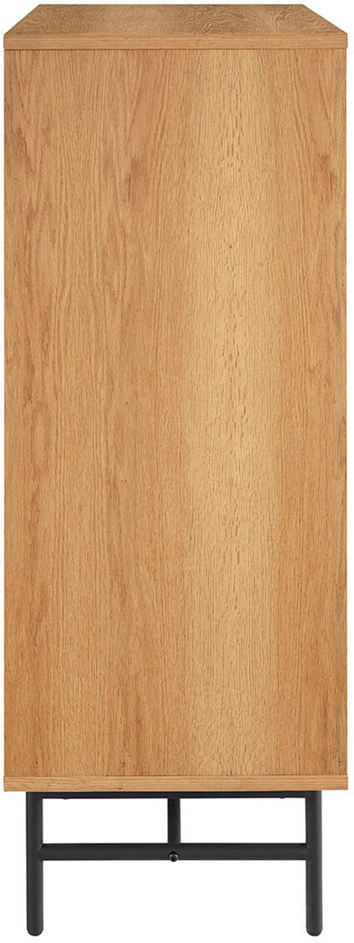SalesFever Kommode »Visby Designer Sideboard mit Stil«, Eiche Echtholzfurnier