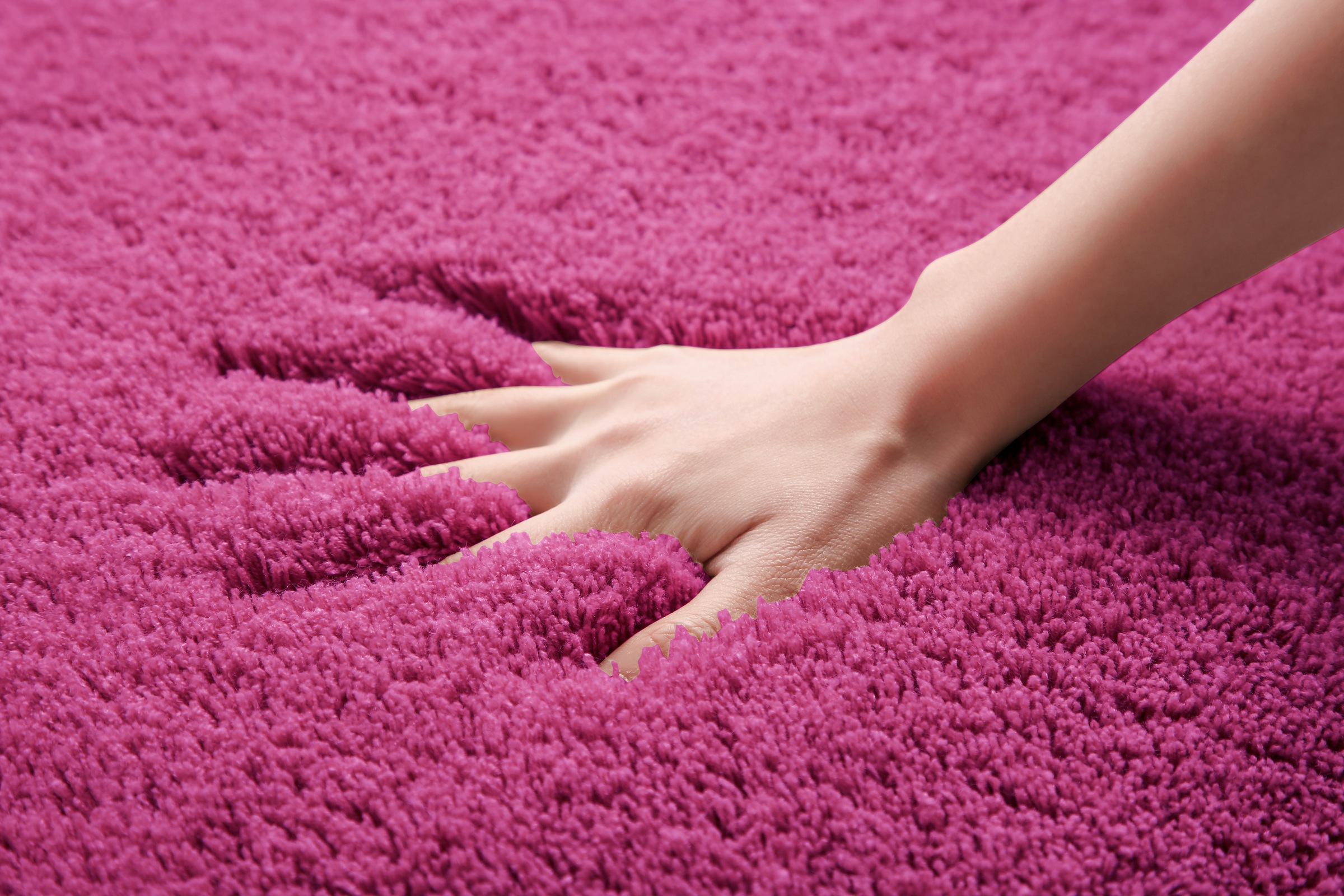 my home Badematte »Merida, Badvorleger, Badezimmer Teppich«, rutschhemmend beschichtet, fussbodenheizungsgeeignet-schnell trocknend-strapazierfähig, Badteppich, Uni Farben, rechteckig, rund & als 2-tlg. Set erhältlich