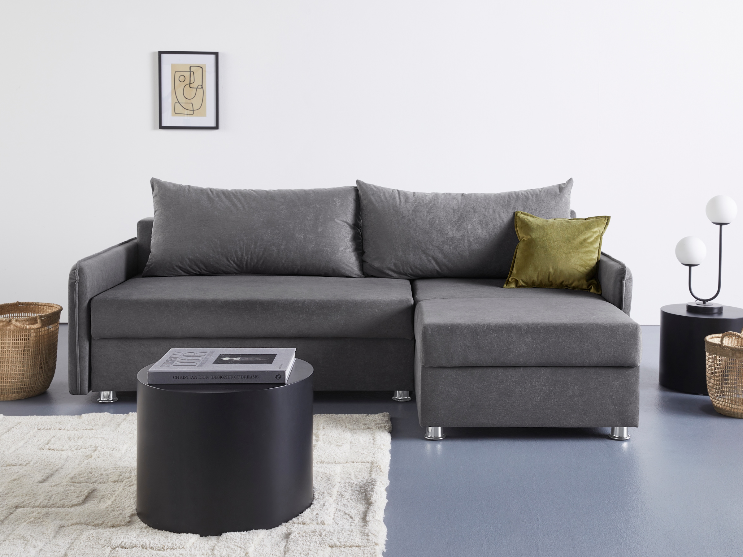 COLLECTION AB Ecksofa »Sunny L-Form«, inkl. Bettfunktion und Bettkasten