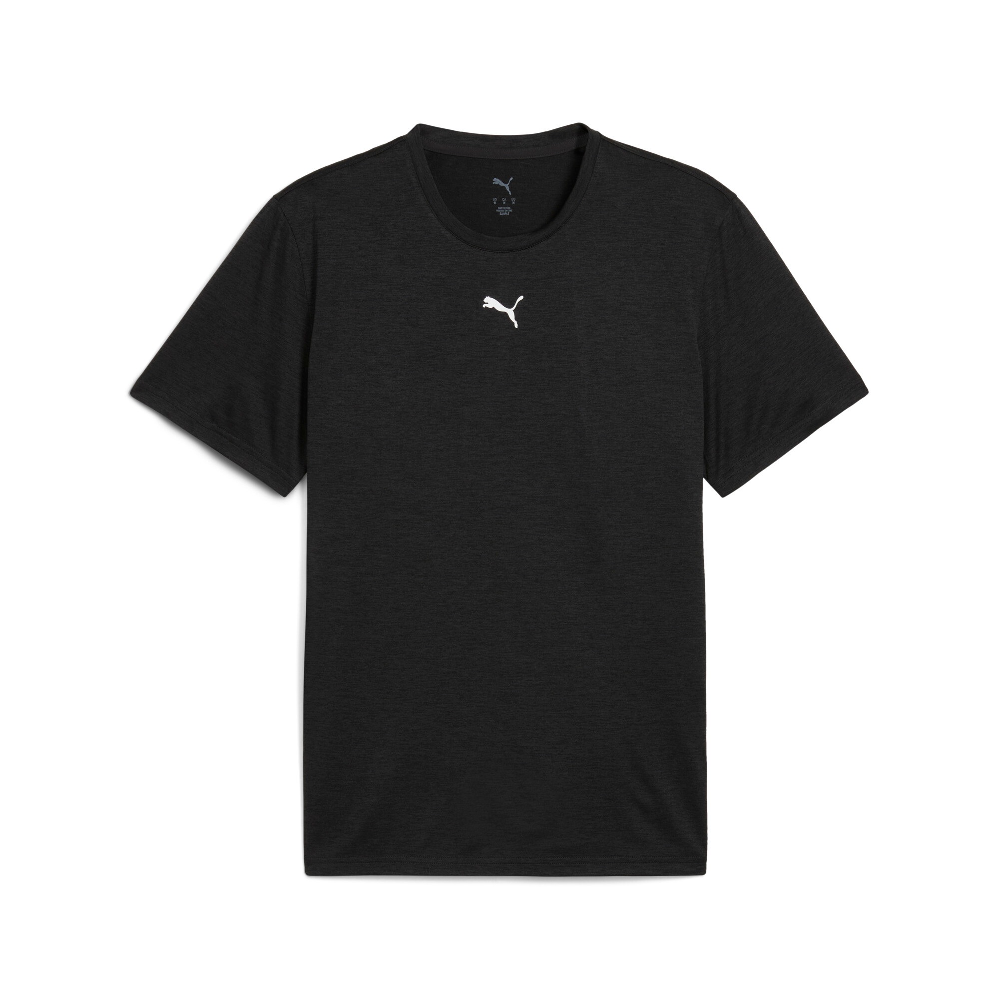 PUMA Trainingsshirt »M TAD ESSENTIALS HEATHER CAT TEE (CF SMALL CAT)« reguläre Passform, atmungsaktiv, schnell trocknend
