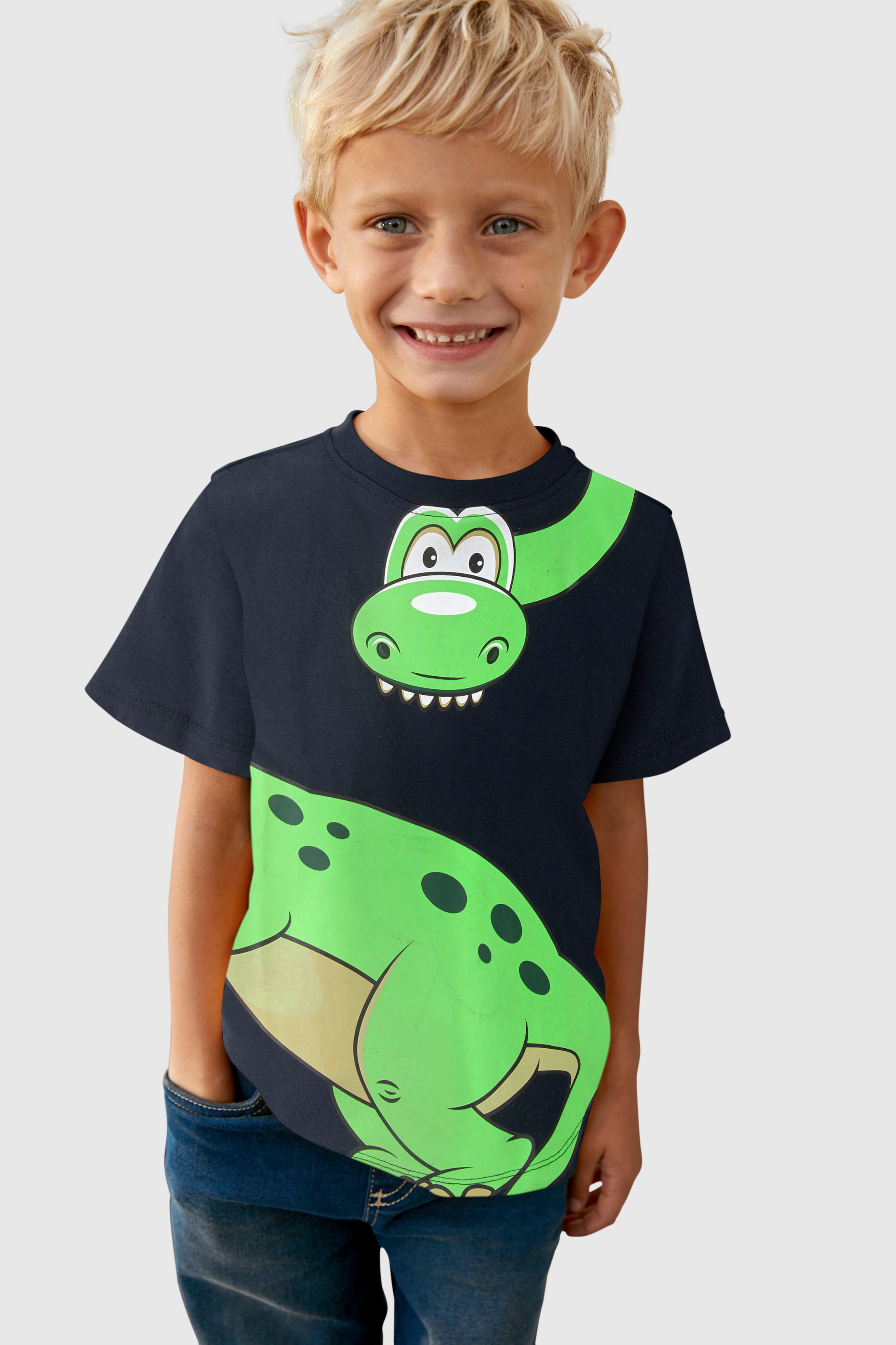 ✵ KIDSWORLD T-Shirt Jelmoli-Versand entdecken »GREEN DINO« | günstig