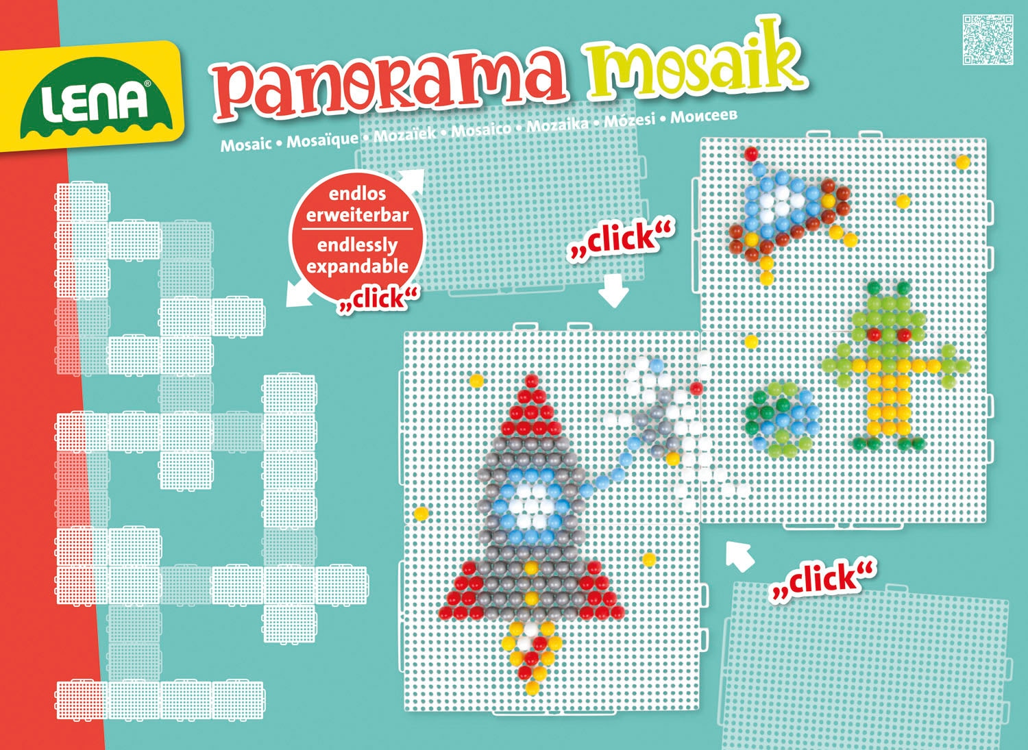 Lena® Kreativset »Mosaik Set Panorama XL color«, Made in Europe