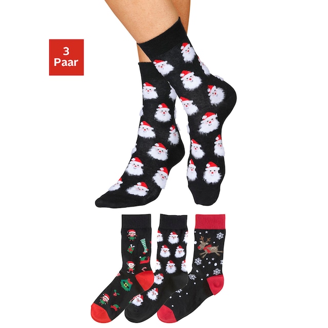 H.I.S Socken, (3 Paar), mit lustigen Weihnachtsmotiven online kaufen bei  Jelmoli-Versand Schweiz