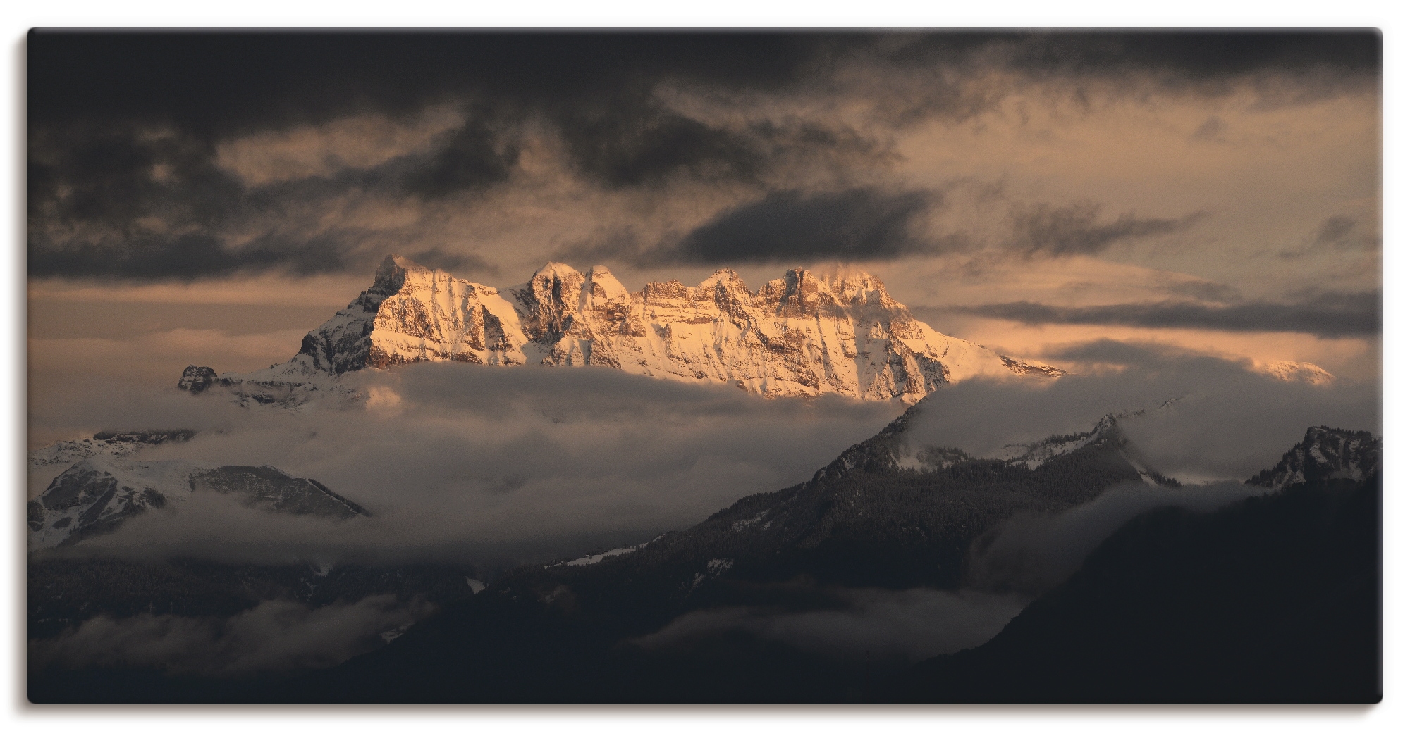 Artland Wandbild »Dents du Midi, Schweizer Berge«, Berge, (1 St.), als  Leinwandbild, Wandaufkleber oder Poster in versch. Grössen online shoppen |  Jelmoli-Versand