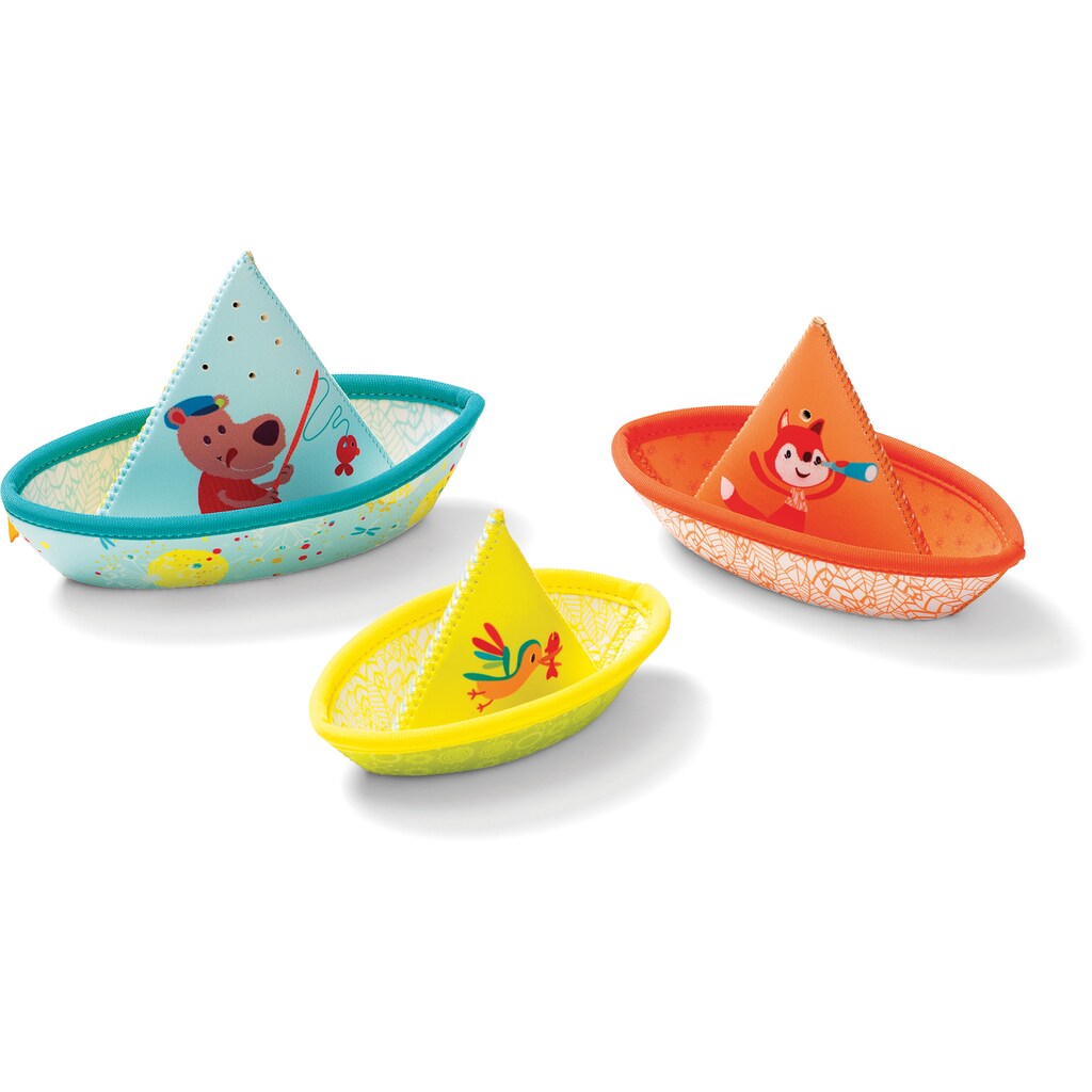 Lilliputiens® Badespielzeug »3 kleine Boote«