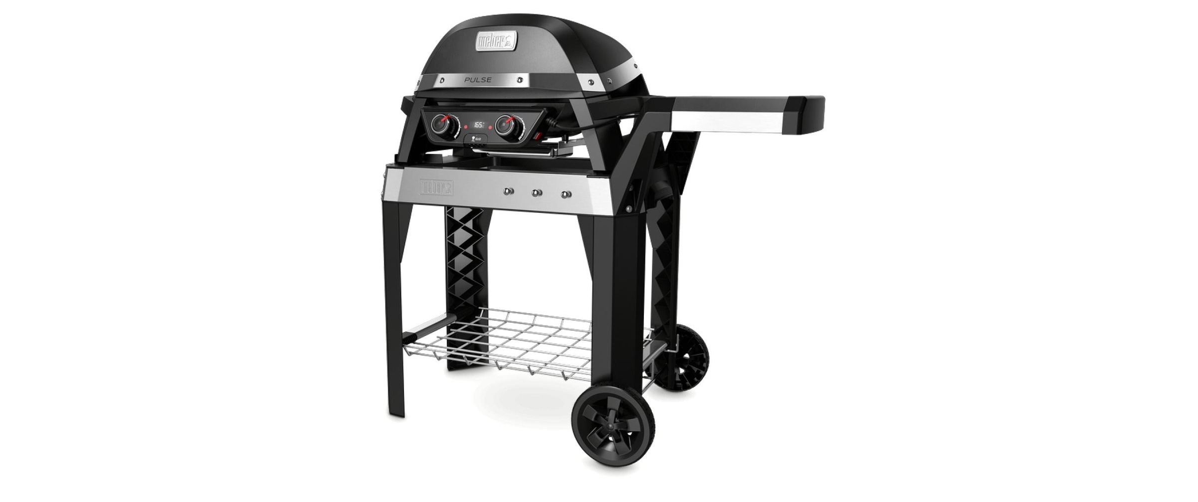 Weber Holzkohlegrill »PULSE 2000 Black mit Rollwagen«