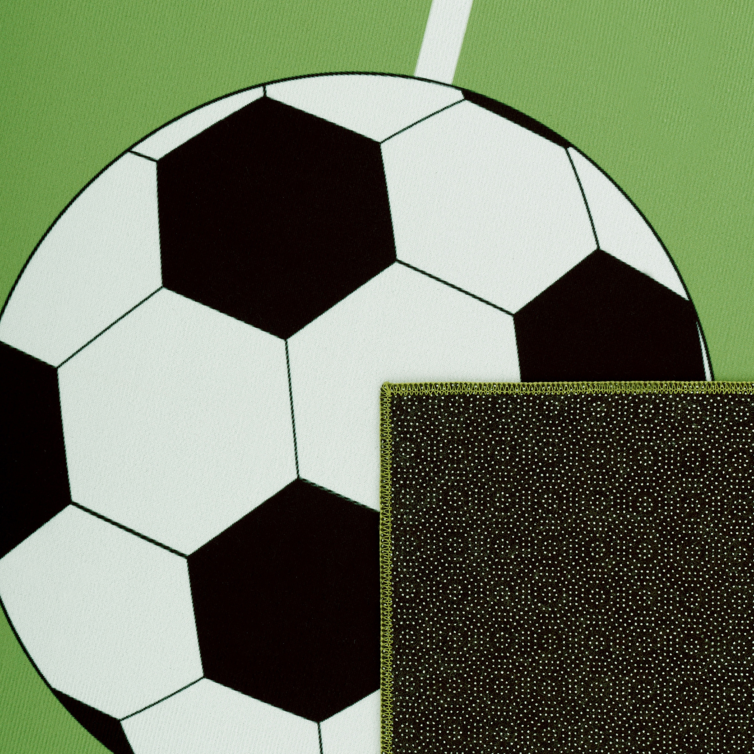 Paco Home Kinderteppich »Bino 568«, rechteckig, 4 mm Höhe, Kurzflor, Spiel-Teppich, Motiv Fussballfeld, Kinderzimmer