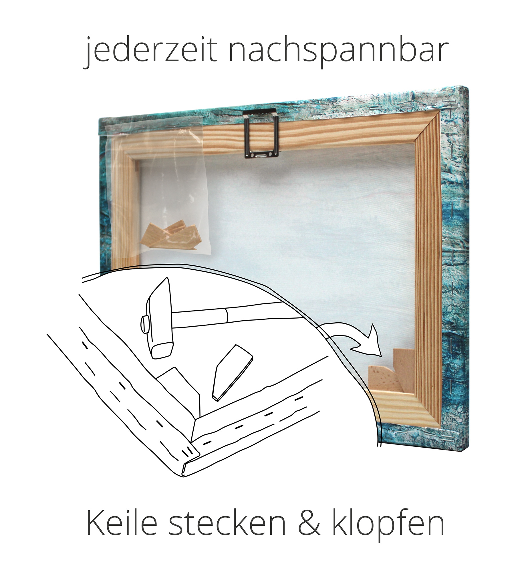 Artland Wandbild »Weisse Kirschblüten II«, Blumen, (1 St.), als Leinwandbild, Poster in verschied. Grössen