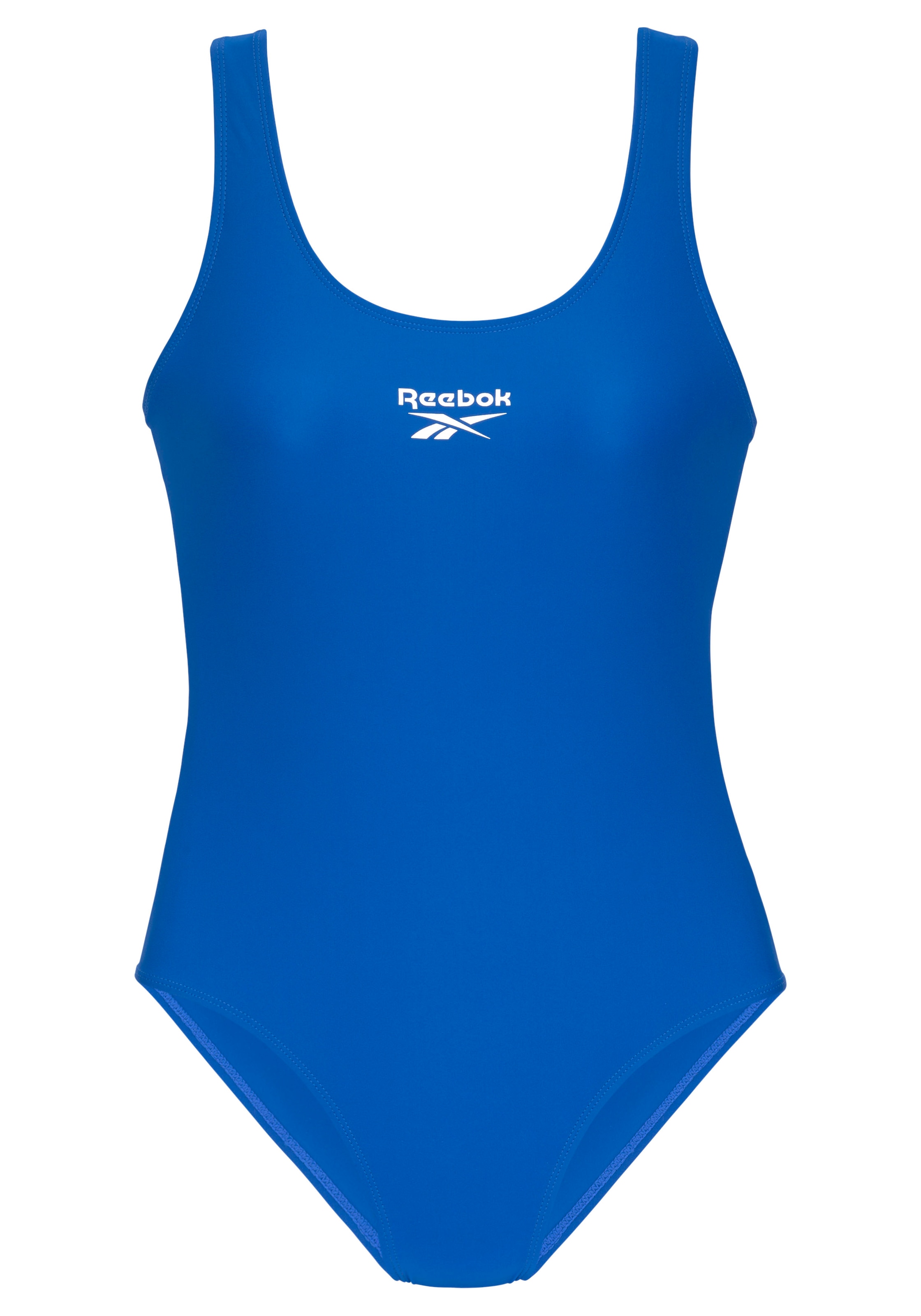 Reebok Badeanzug »"Adelia"« Racer-Back Cut Out, sportlich, schlicht, bequem, Logo vorne