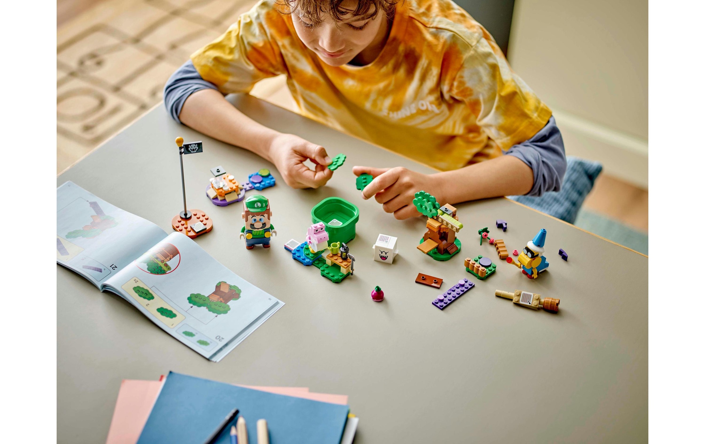 LEGO® Konstruktionsspielsteine »Super Mario Abenteuer mit dem interaktiven Luigi 71440«, (210 St.)