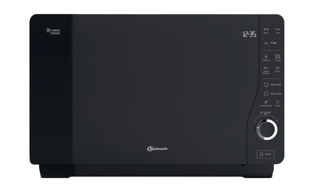 BAUKNECHT Mikrowelle »MW SL CH Schwarz/Silber« 800 W