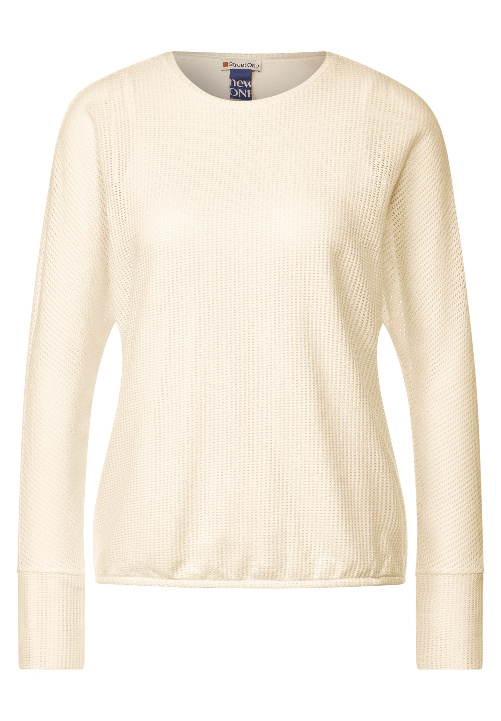 STREET ONE Langarmshirt, mit Lochmuster