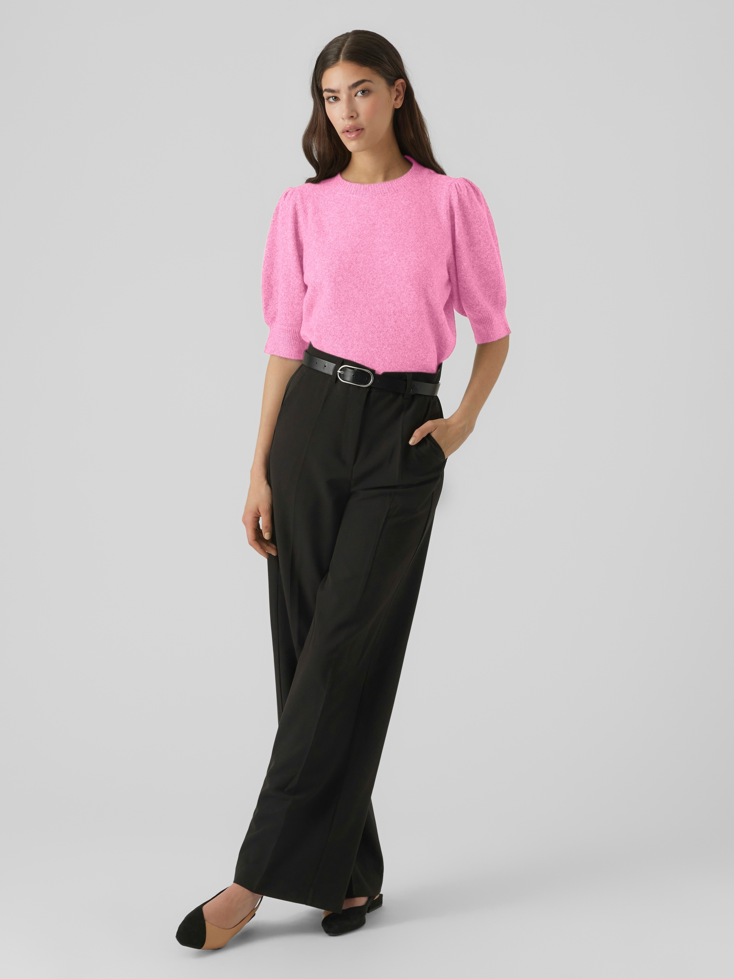 Vero Moda Kurzarmpullover »VMDOFFY 2/4 O-NECK PULLOVER GA NOOS«