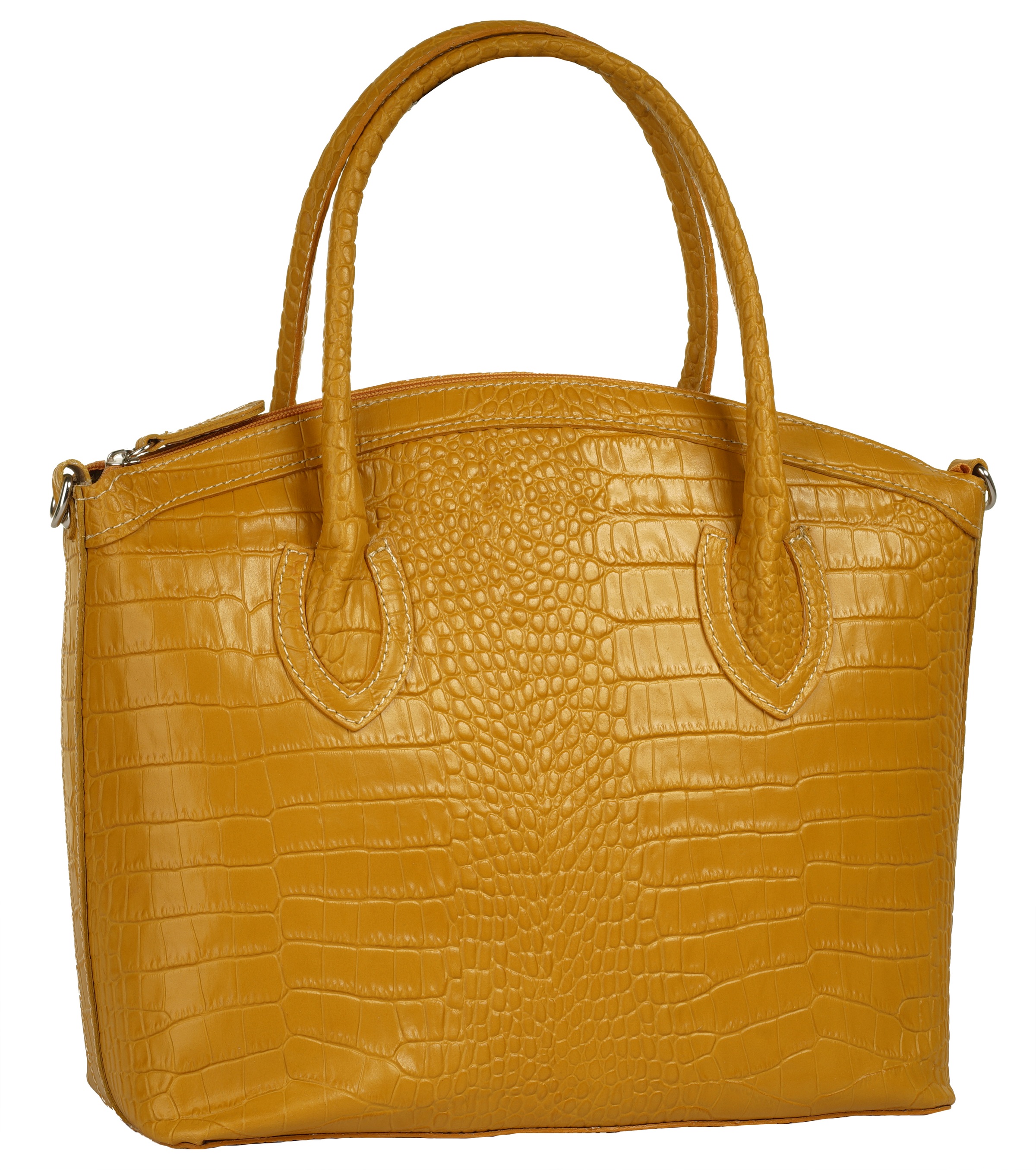 Cluty Henkeltasche, echt Leder, Made in Italy