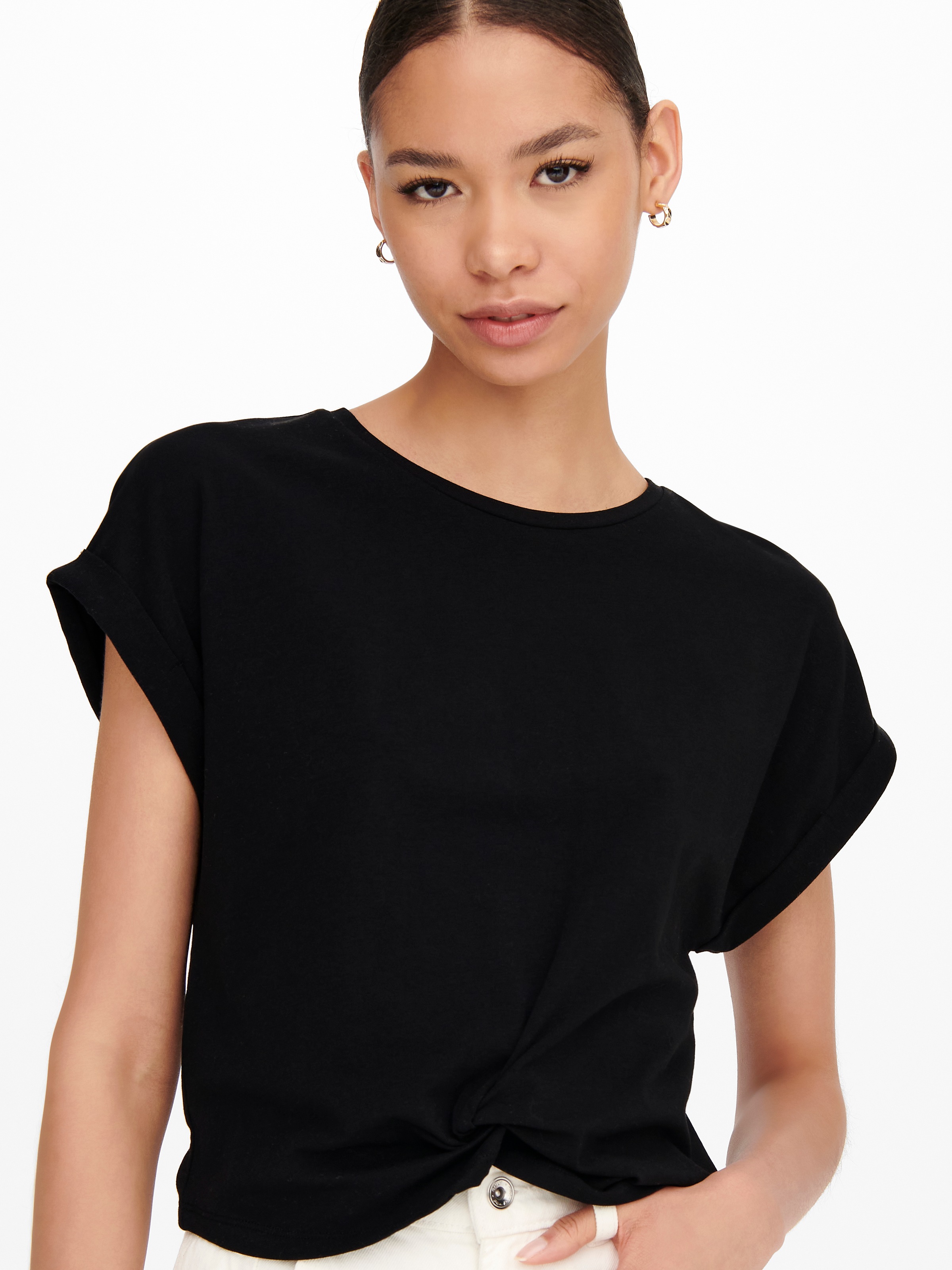 ONLY Kurzarmshirt »ONLREIGN S/S KNOT TOP NN«