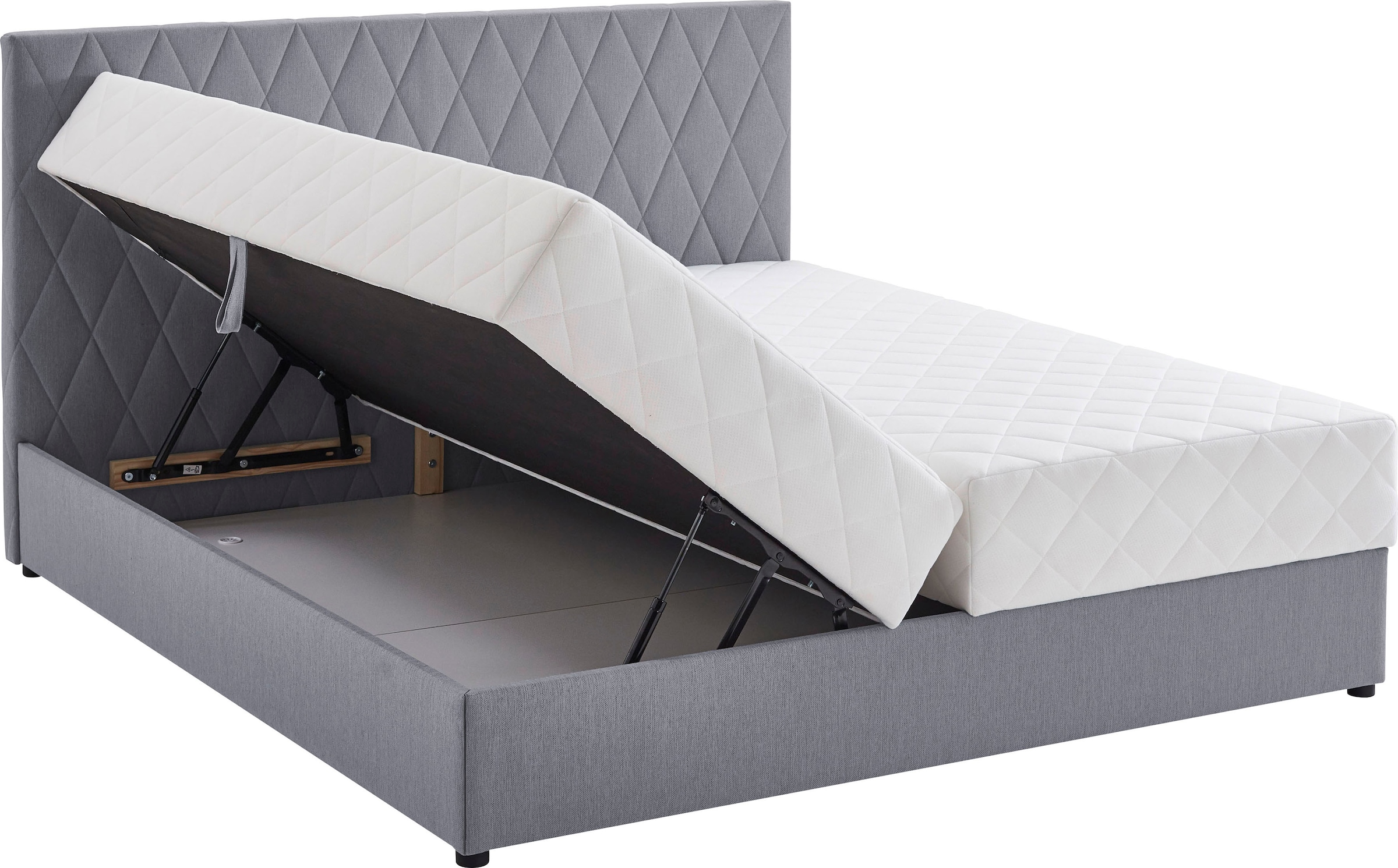 ATLANTIC home collection Boxbett Benita, mit Taschen-Federkernmatratze und Bettkasten