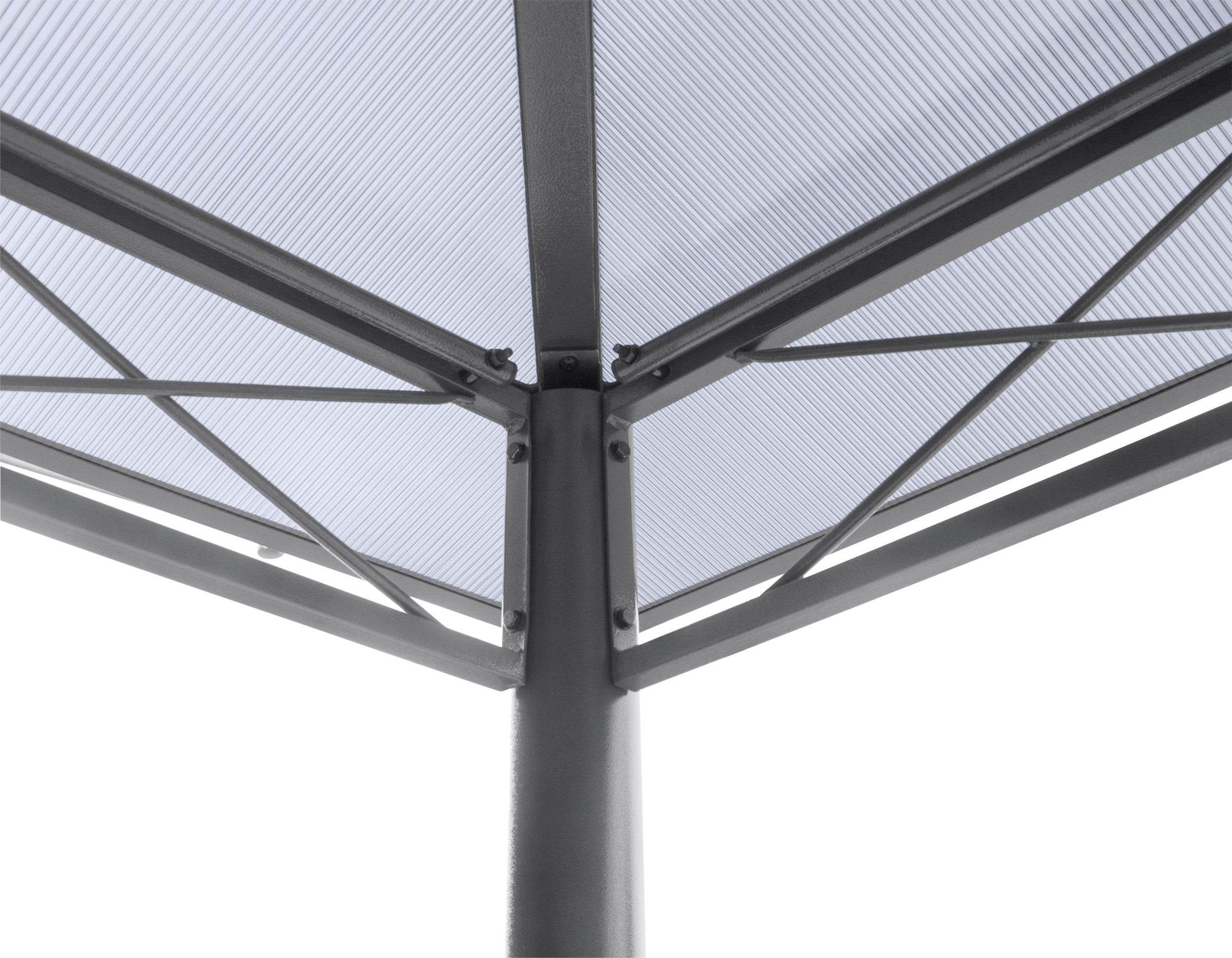 KONIFERA Pavillon »Nizza«, 360x300 cm, Stahlgestell, Polycarbonat-Dachplatten, inkl. Moskitonetze