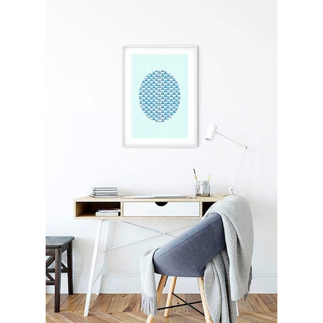 ❤ Komar Poster »Shelly Patterns Aqua«, Formen-Kunst, Kinderzimmer,  Schlafzimmer, Wohnzimmer entdecken im Jelmoli-Online Shop