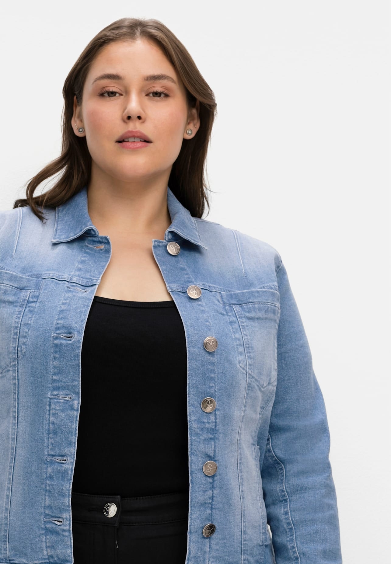 Sheego Jeansjacke, ohne Kapuze