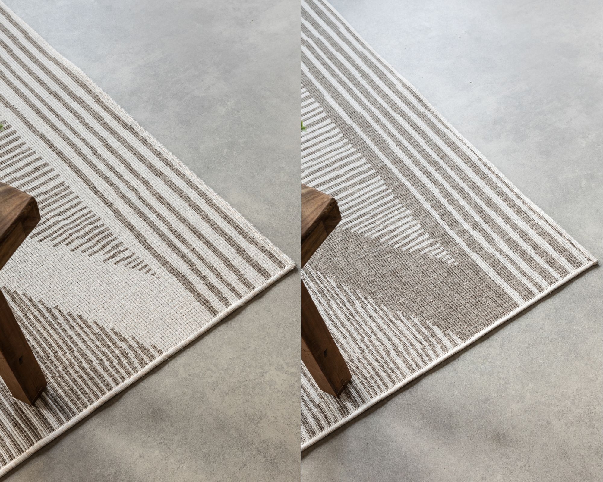 ELLE DECORATION Teppich »Rhombus, In- und Outdoor«, rechteckig, 5 mm Höhe, Flachgewebe, In-& Outdoor, Modern, Wendeteppich, Balkon, Wohnzimmer