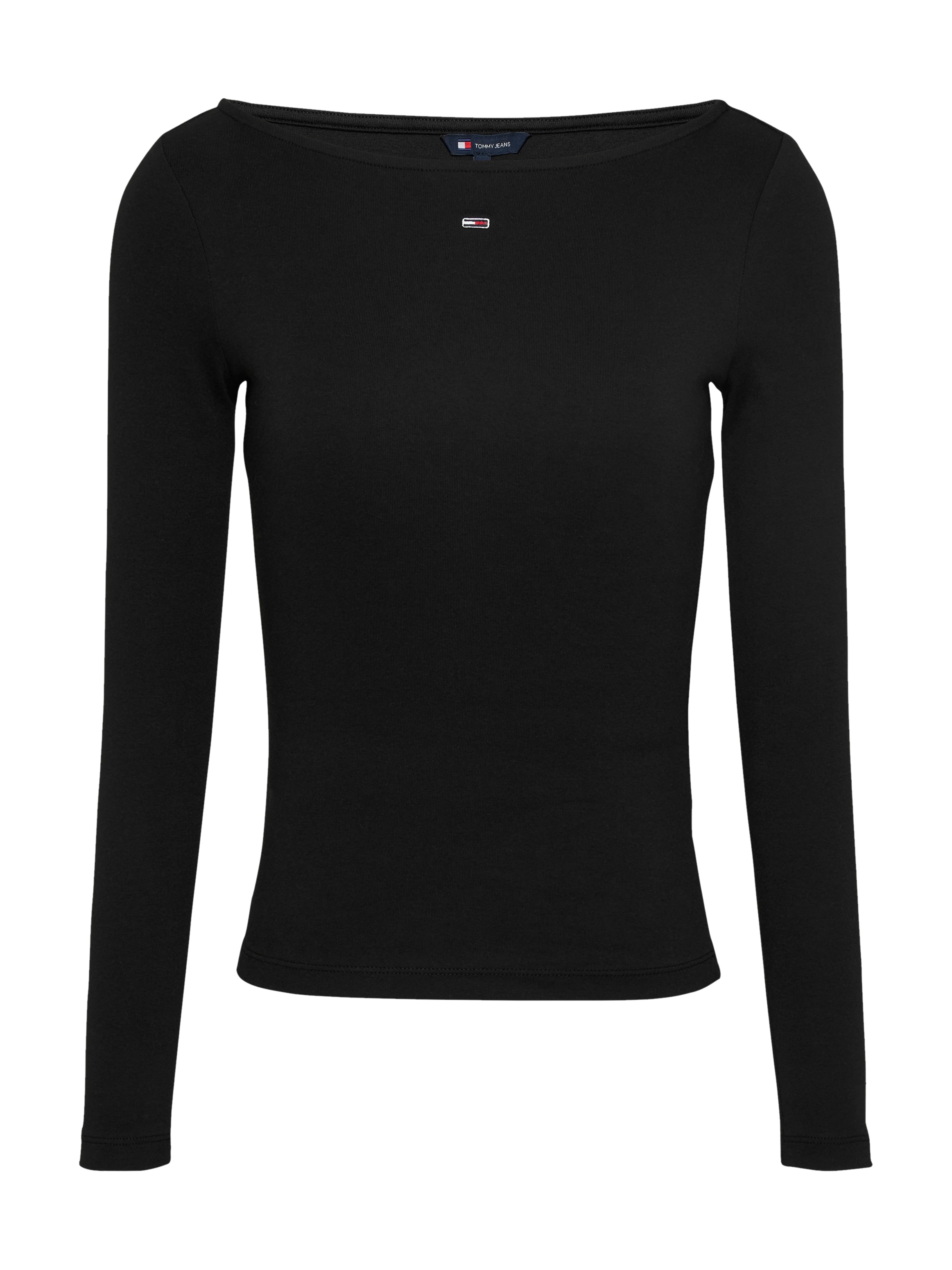 Tommy Jeans Langarmshirt »TJW BOAT NECK TOP LS«, mit Logostickerei