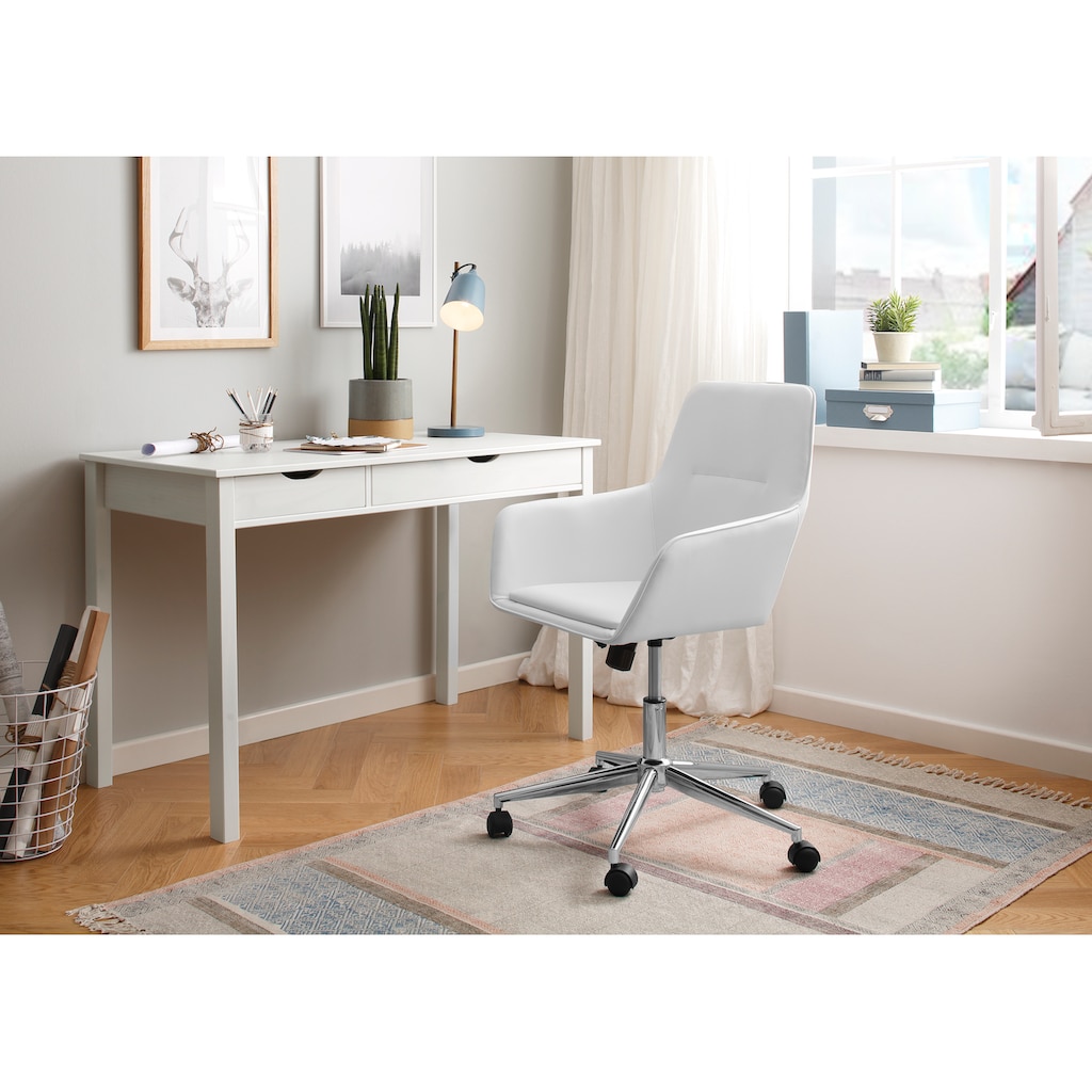 my home Schreibtisch »Gava«, aus massivem Kiefernholz, ideal für das home office, Laptoptisch Breite 120 cm