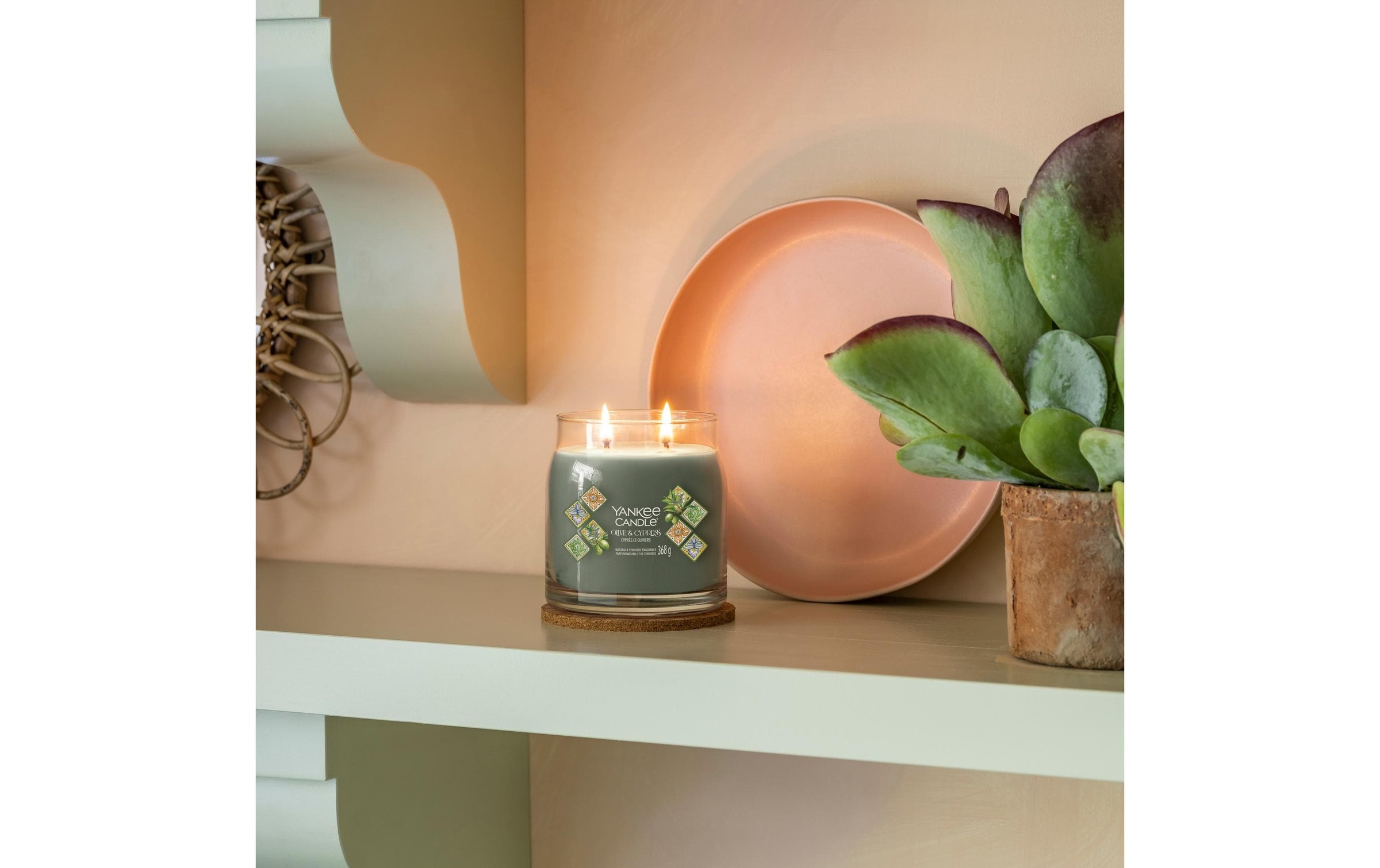 Yankee Candle Duftkerze »Olive & Cypress 368 g«