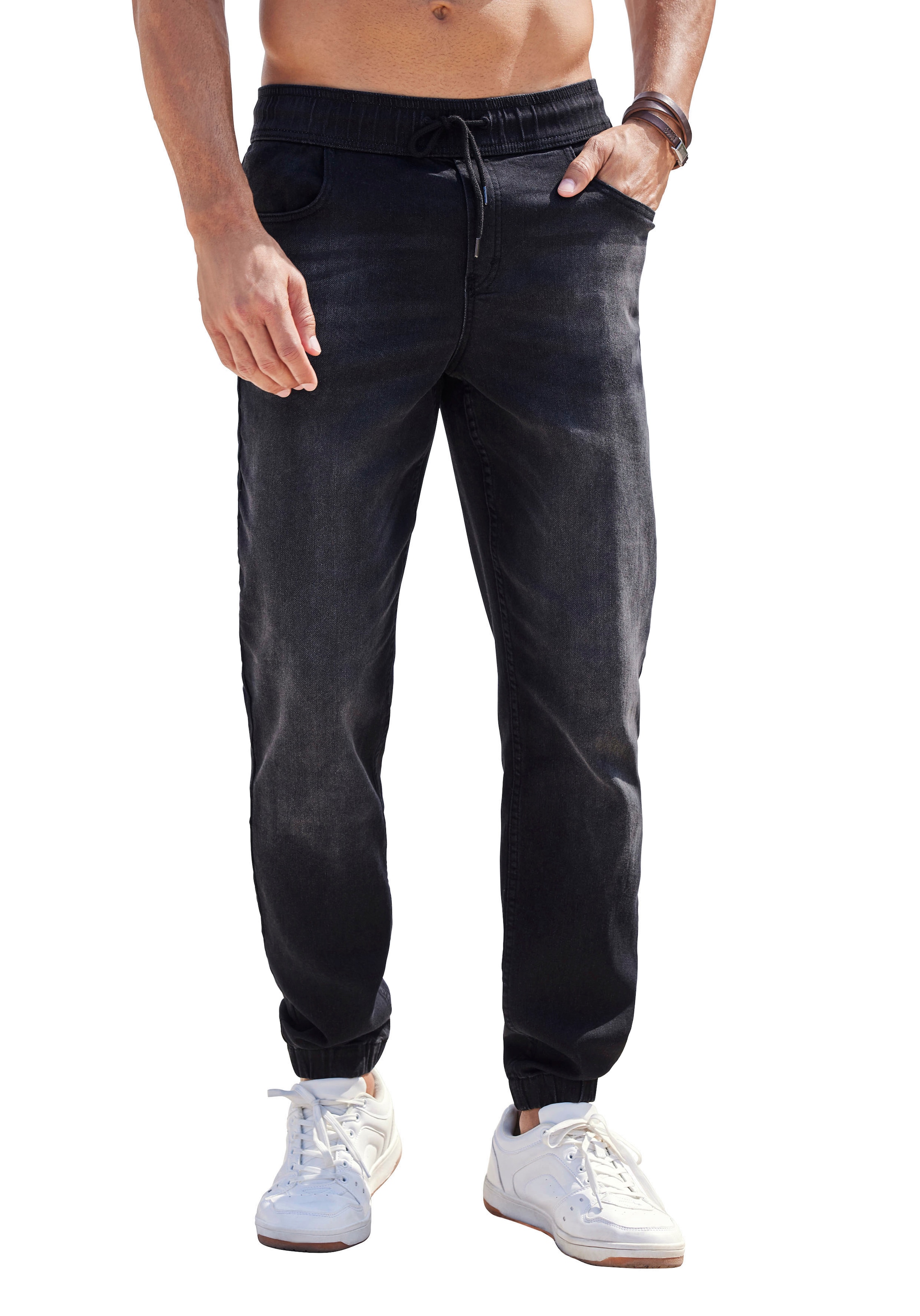 John Devin Jogg Pants, Joggpants mit elastischem Bund aus weicher Stretch-Qualität