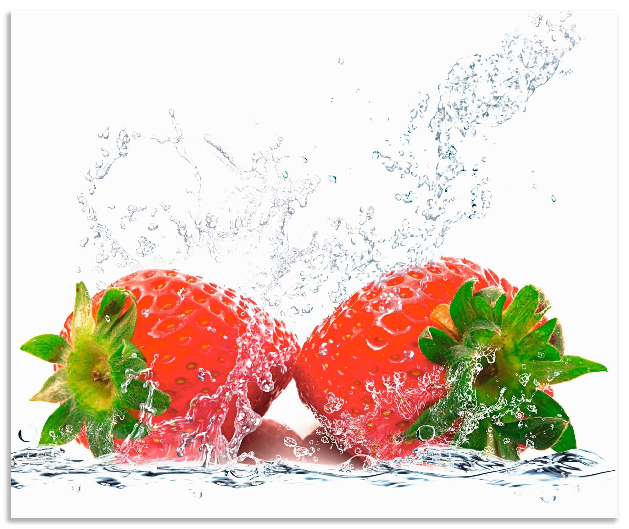 Artland Küchenrückwand »Erdbeeren mit Spritzwasser«, (1 tlg.), Alu  Spritzschutz mit Klebeband, einfache Montage online shoppen |  Jelmoli-Versand