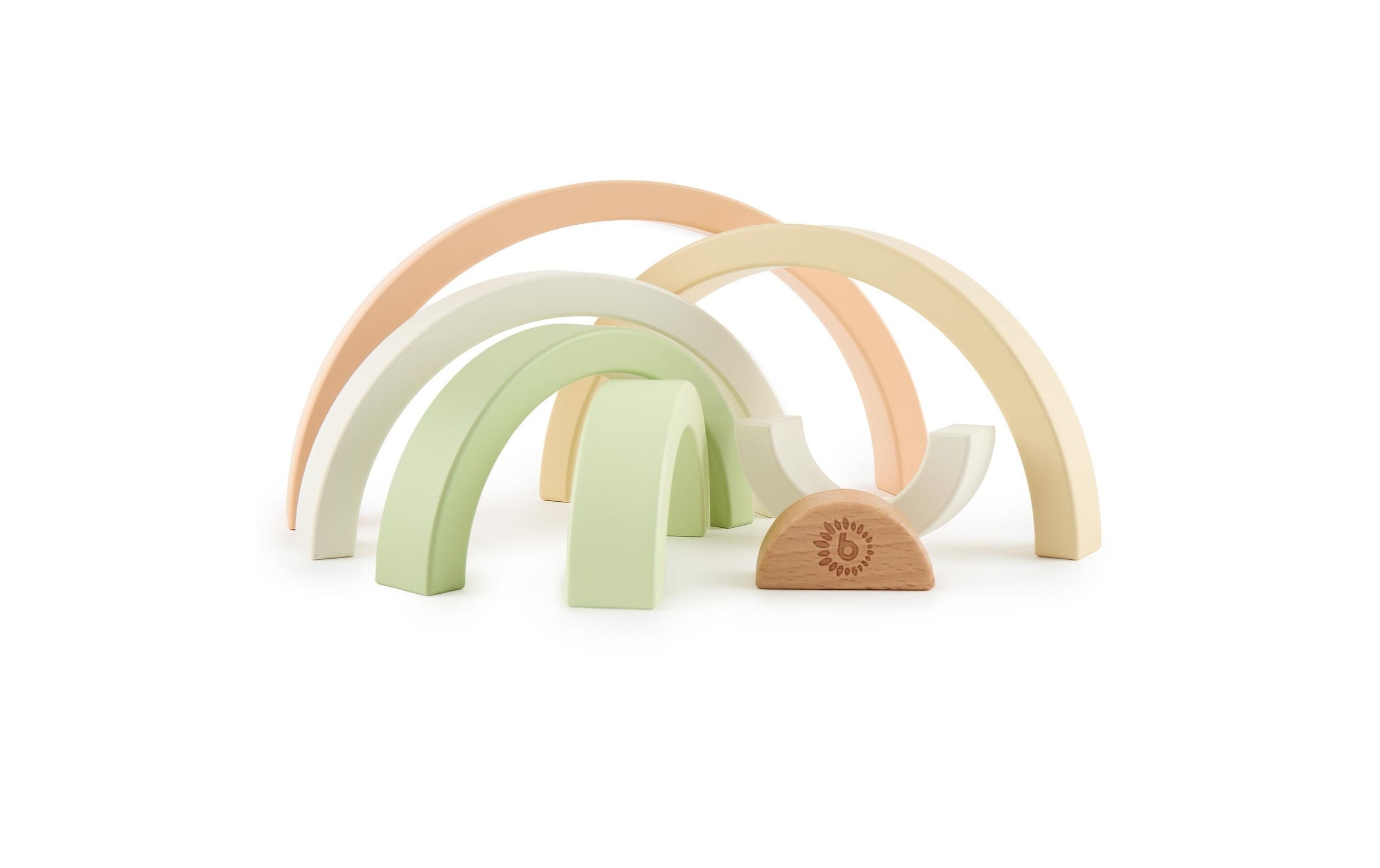 BIECO Stapelspielzeug »Regenbogen Hase Fine 24 cm x 12 cm x 2,5 cm«