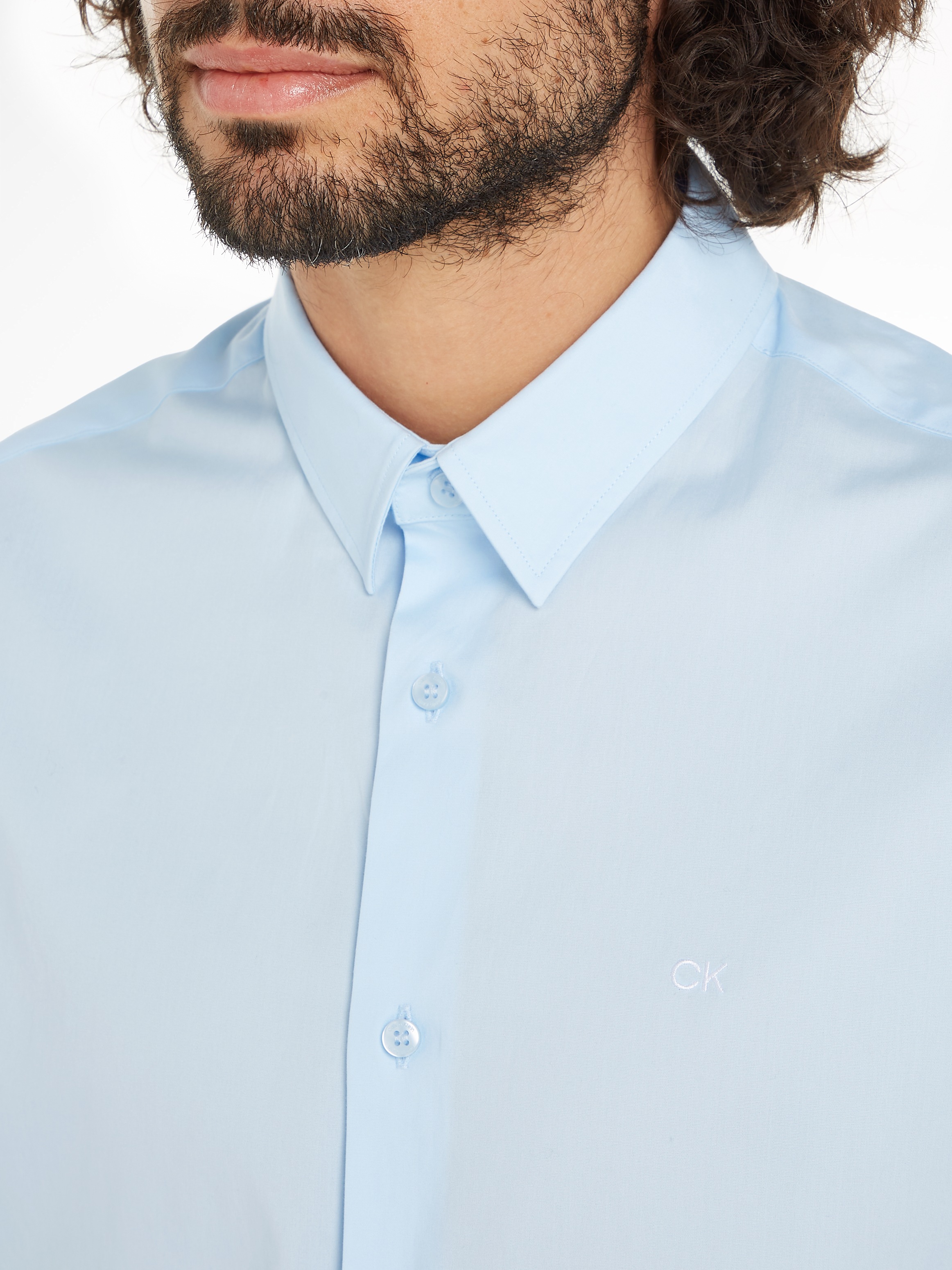 Calvin Klein Kurzarmhemd, mit Calvin Klein Logo auf der Brust