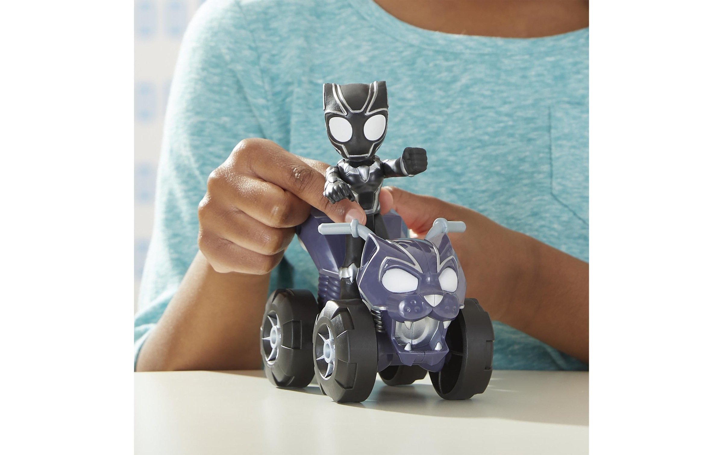 MARVEL Actionfigur »Marvel Spideys Black Panther Panther-Quad«