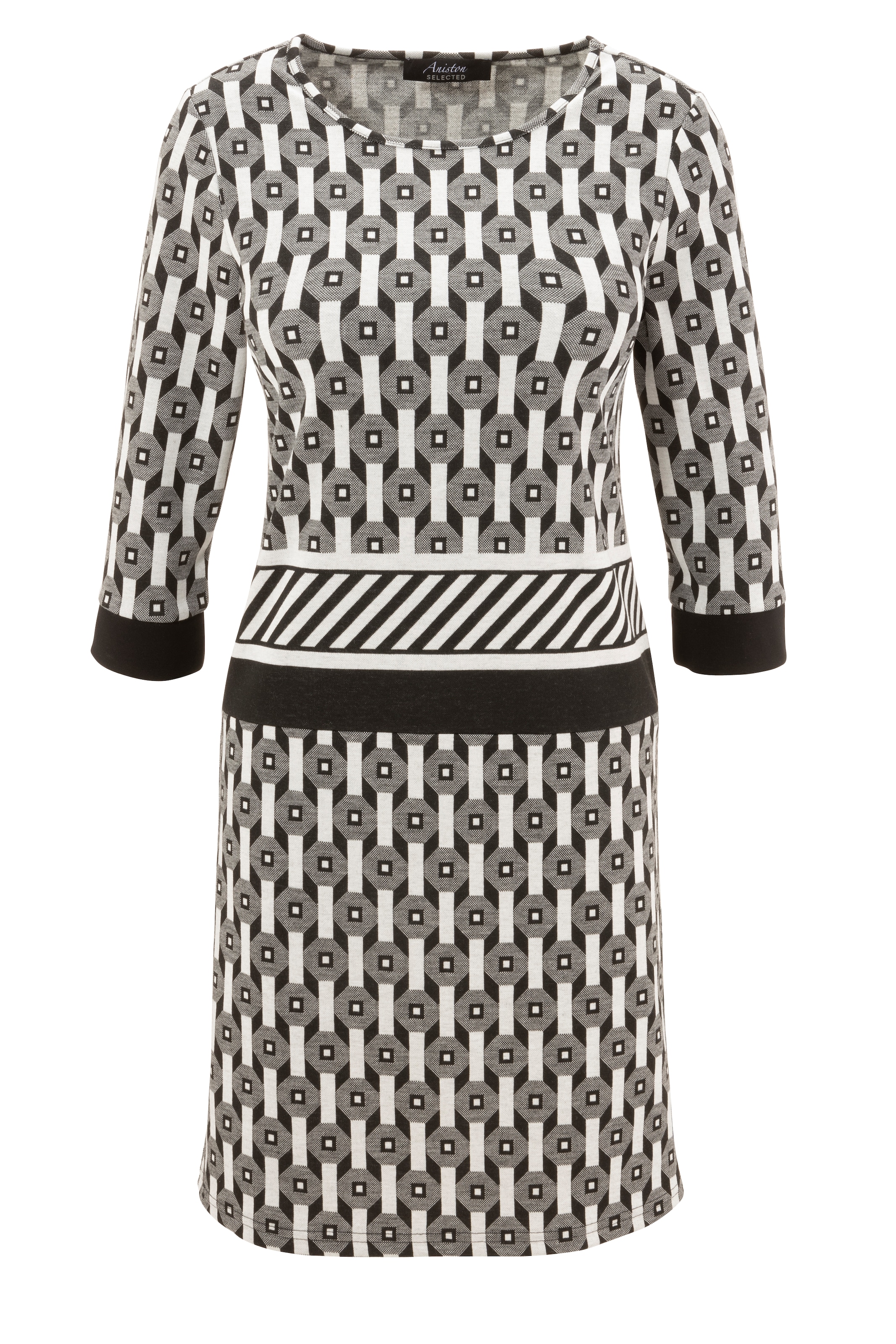 online geometrischem Muster SELECTED Jerseykleid, mit Aniston