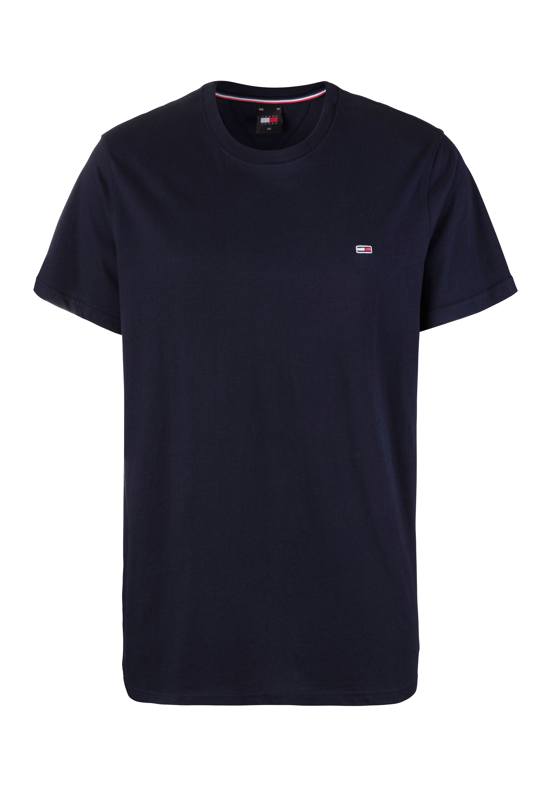 Tommy Jeans Plus T-Shirt »TJM XSLIM 2PACK JERSEY TEE EXT«, (Packung, 2 tlg.), Markenstickerei