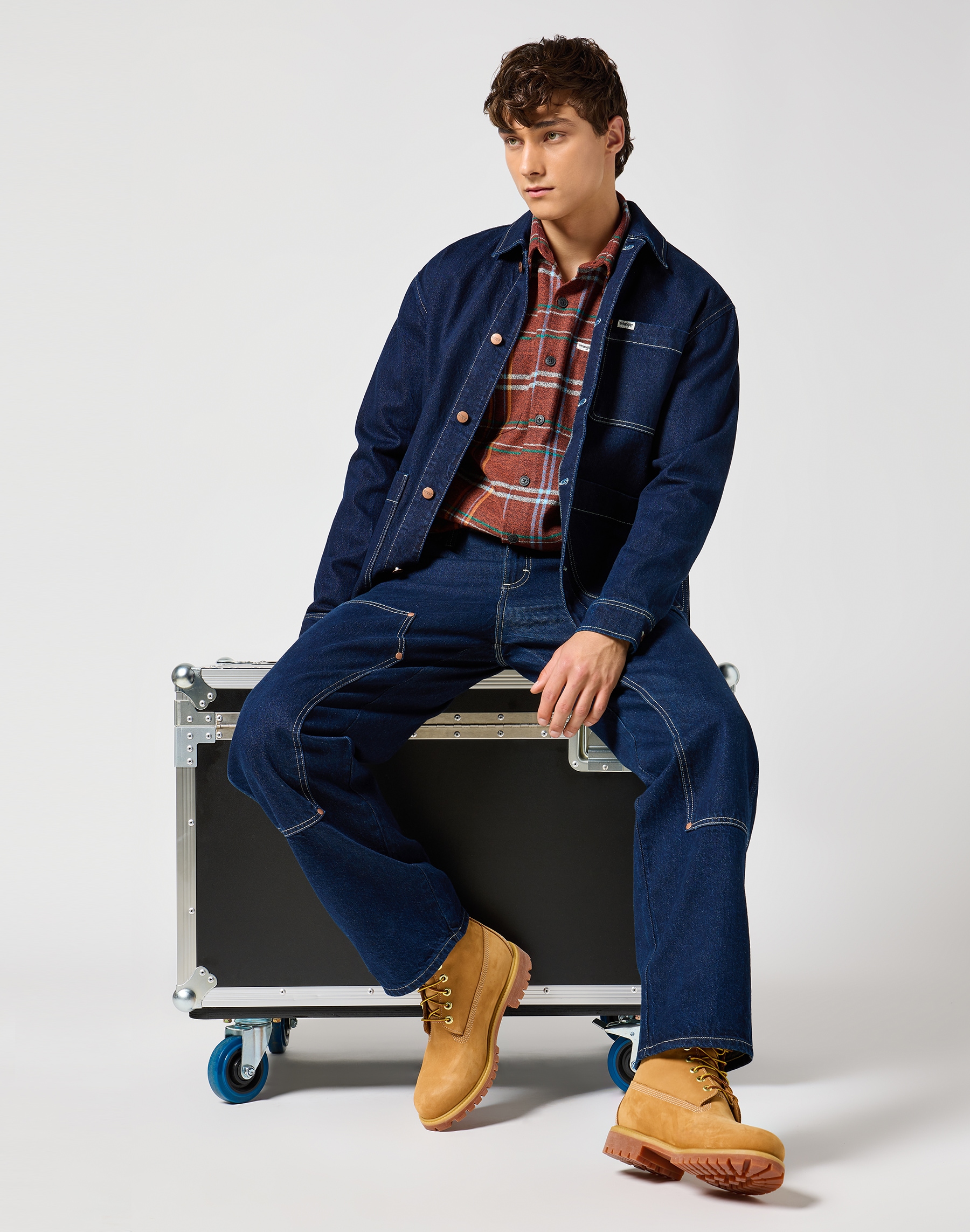 Wrangler Langarmhemd »FRAYED PLAID SHIRT«, mit Karomuster