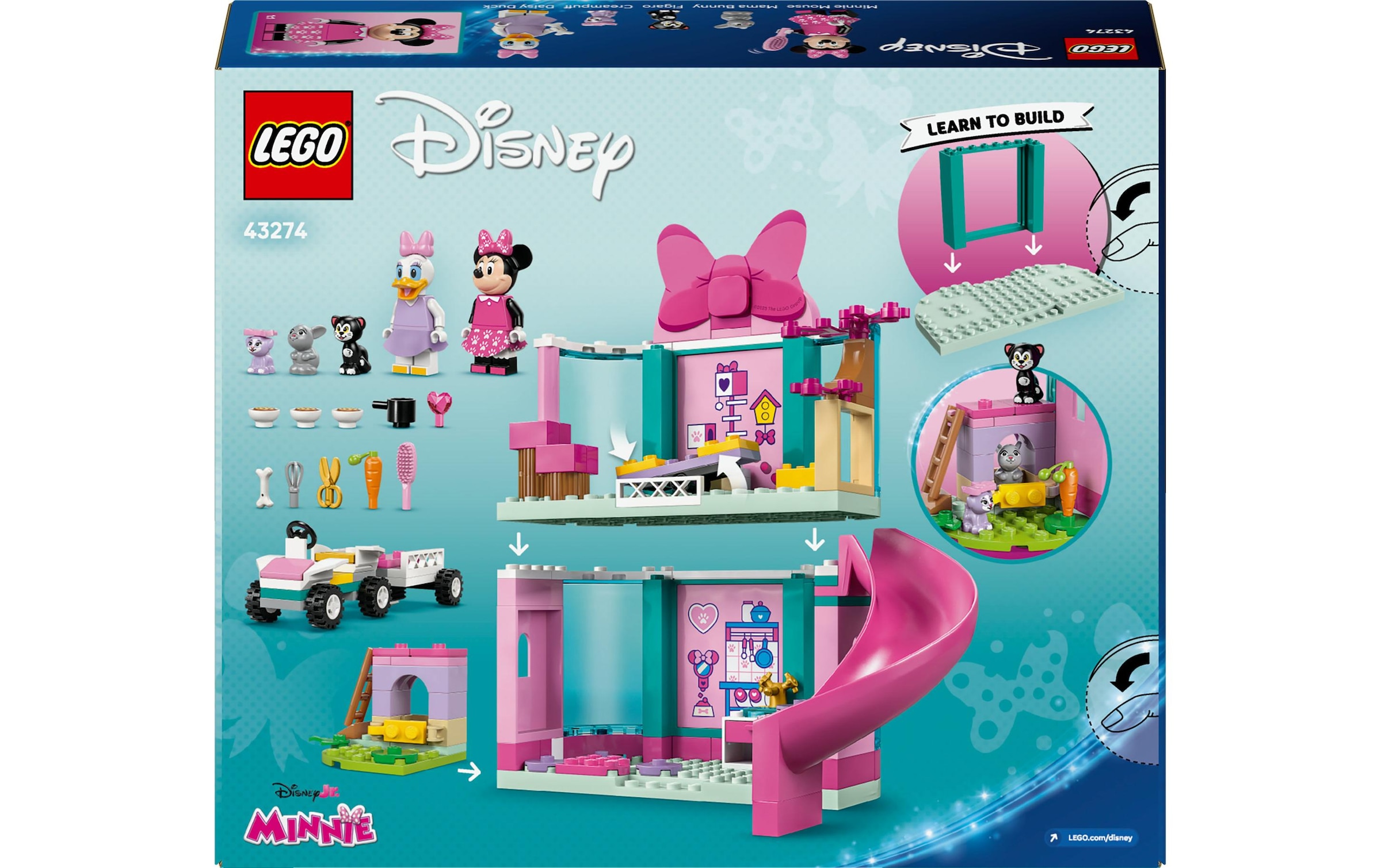 LEGO® Spielbausteine »Disney Classic Minnies Tierhotel 43274«, (161 St.)
