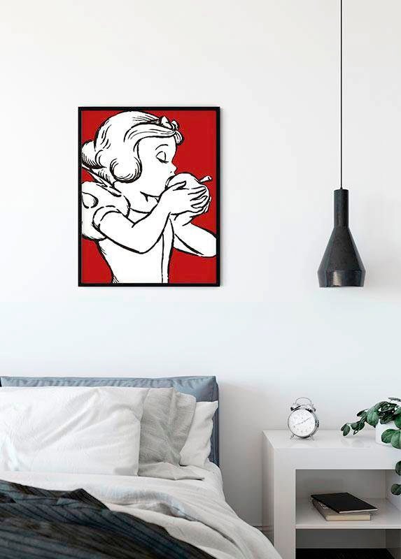 ✵ Komar Poster »Snow White Apple Bite - red«, Disney, (Packung, 1 St.),  Kinderzimmer, Schlafzimmer, Wohnzimmer günstig ordern | Jelmoli-Versand