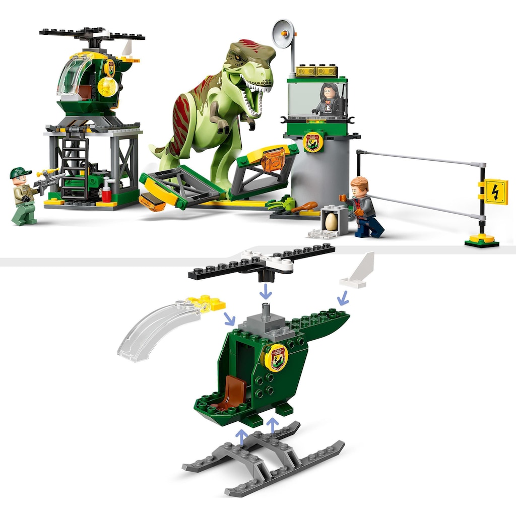 LEGO® Konstruktionsspielsteine »T. Rex Ausbruch (76944), LEGO® Jurassic World«, (140 St.)