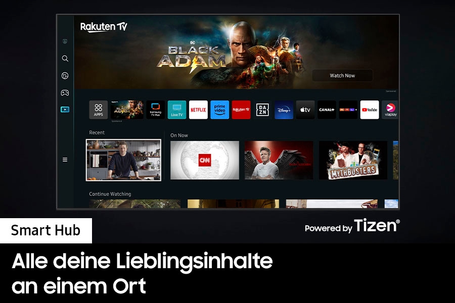 Samsung LED-Fernseher »GQ43Q60CAU«, Smart-TV, 100% Farbvolumen mit Quantum Dots,Quantum HDR,AirSlim,Gaming Hub