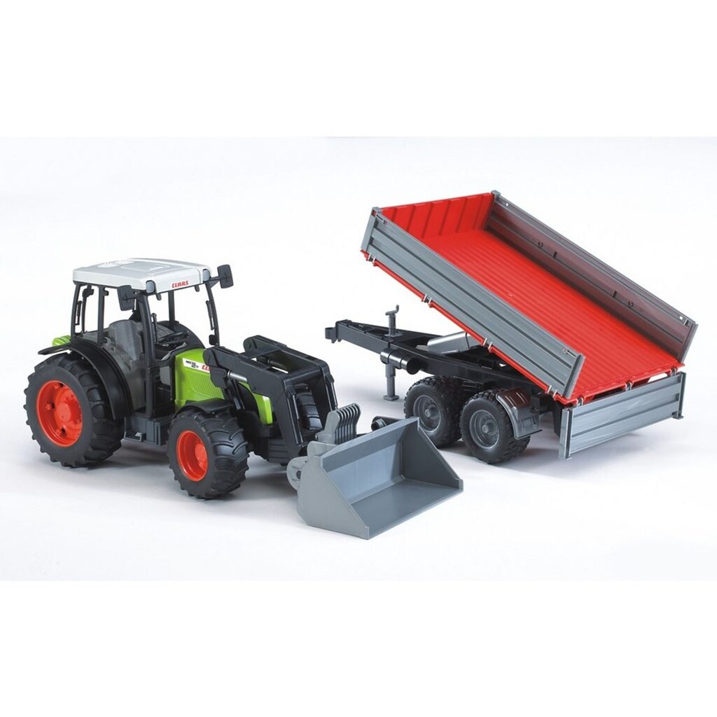 Bruder® Spielzeug-Traktor »Claas Nectis 267 F mit Frontlader und Bordwandanhänger«, Made in Germany
